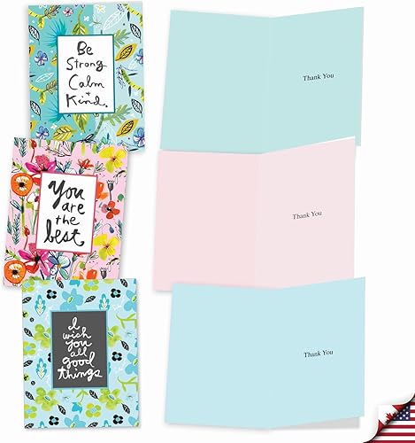 Miniatura 5 de The Best Card Company - Tarjetas de agradecimiento y gratitud (caja de 10), tarjetas de notas para todas las ocasiones, juego de papelería de 4 x