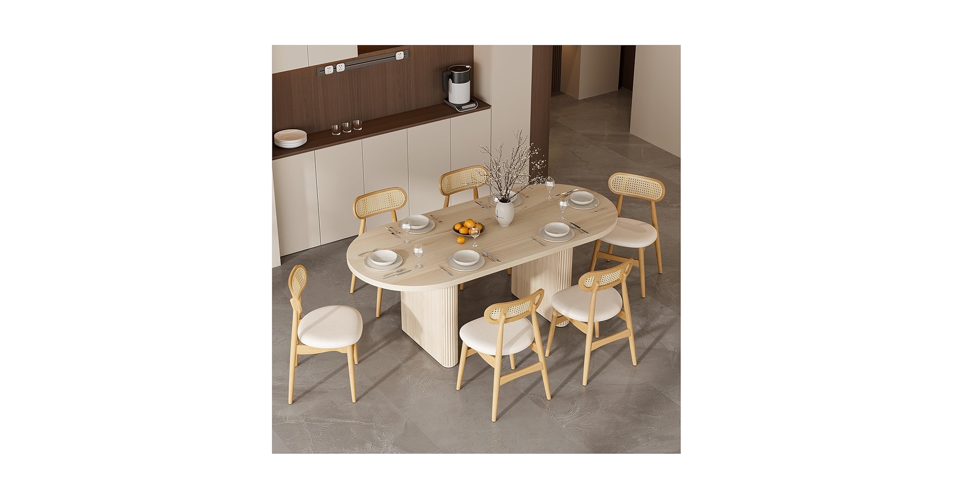 ルパンunico ALBERO Dining Table Homary 59.1