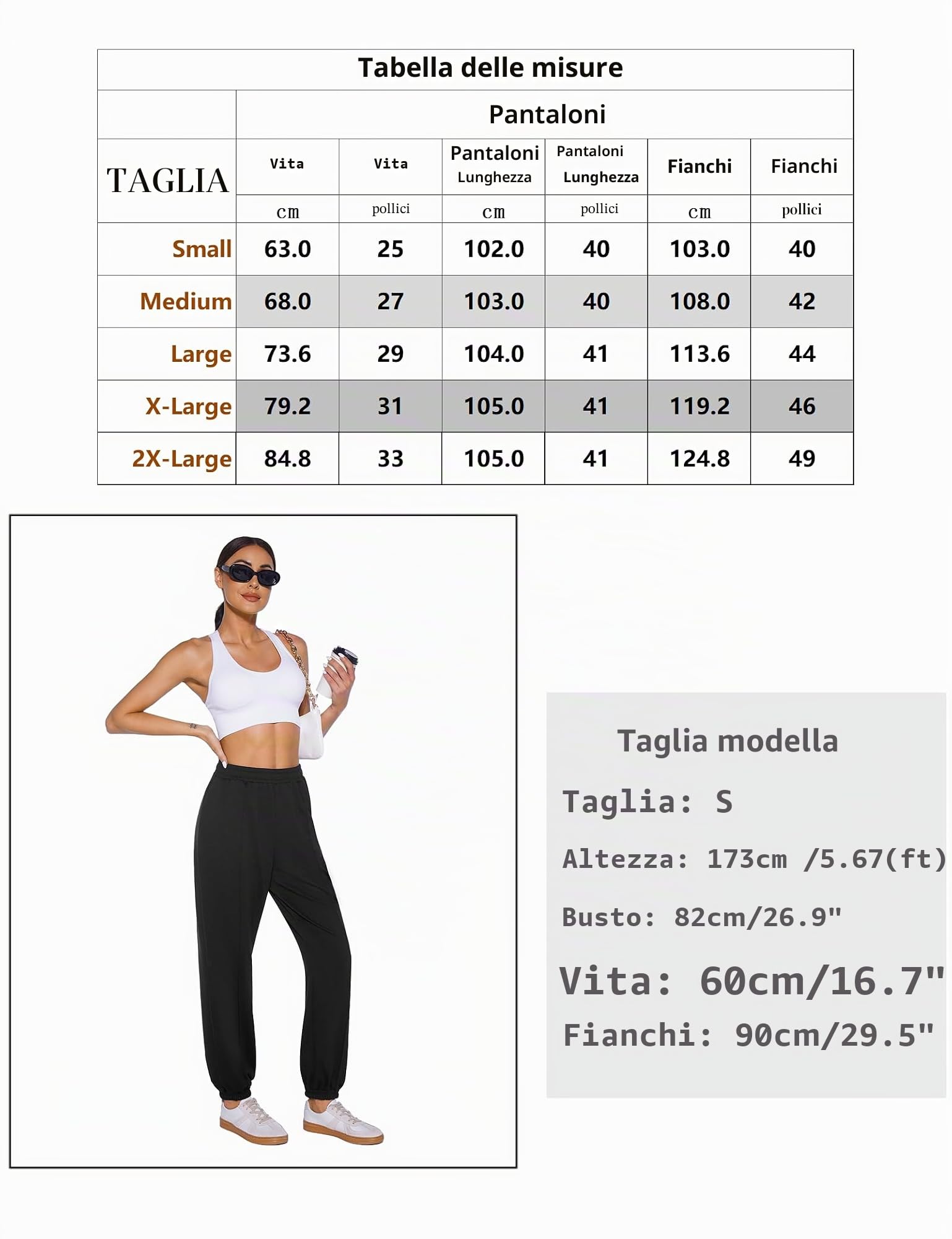 Demegimi Pantaloni Sportivi Donna a Vita Alta Pantaloni della Tuta Donna in Cotone con Tasche Pantaloni Jogger Leggeri per Jogging Fitness Sport Yoga