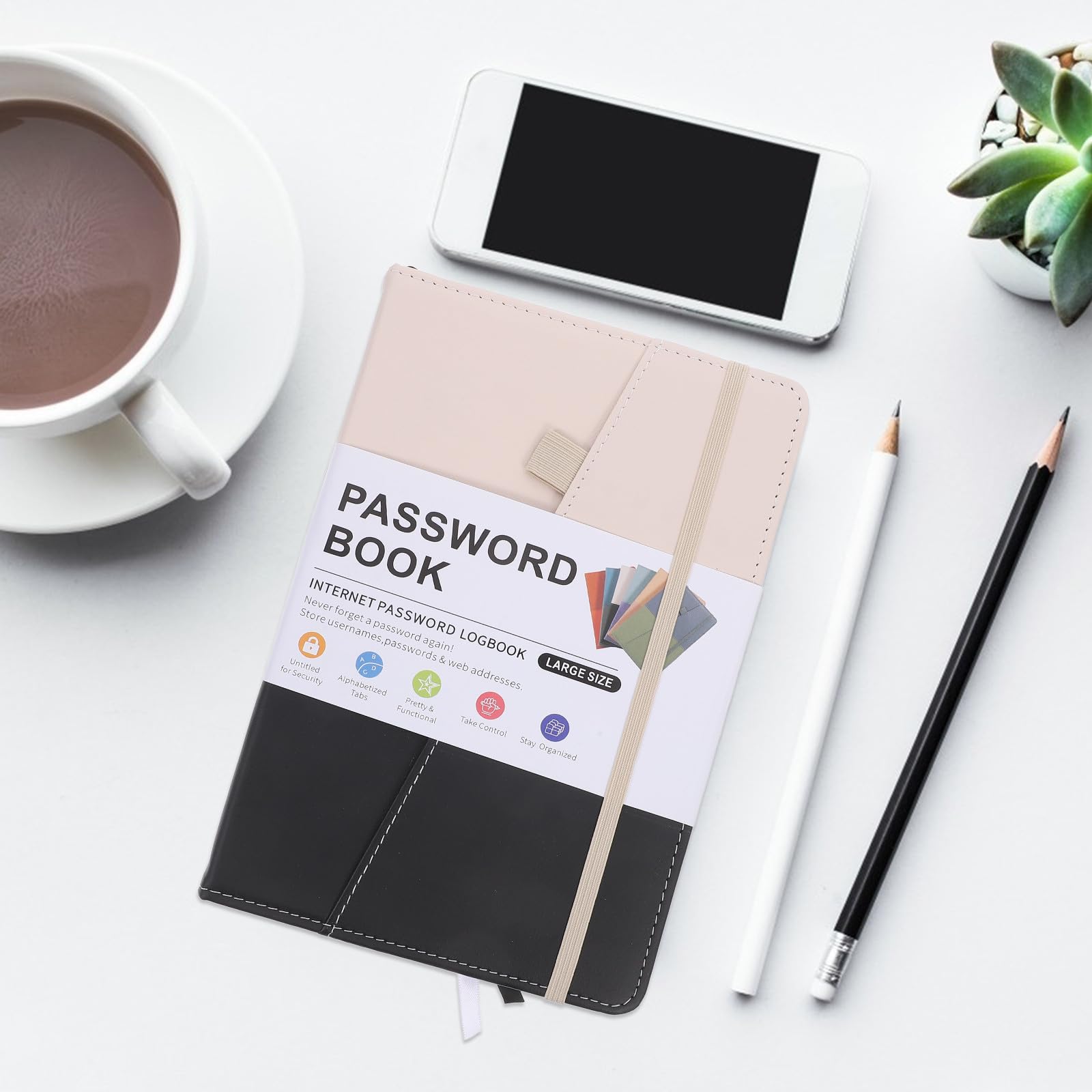 ULTECHNOVO Carnet D'adresses Créatif en Pu et Papier Étiquettes Alphabétiques, Organisateur Téléphonique Pratique pour Maison et Bureau, pour Famille