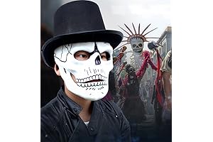 Day of the Dead Mask Men: Unleash Chilling Elegance