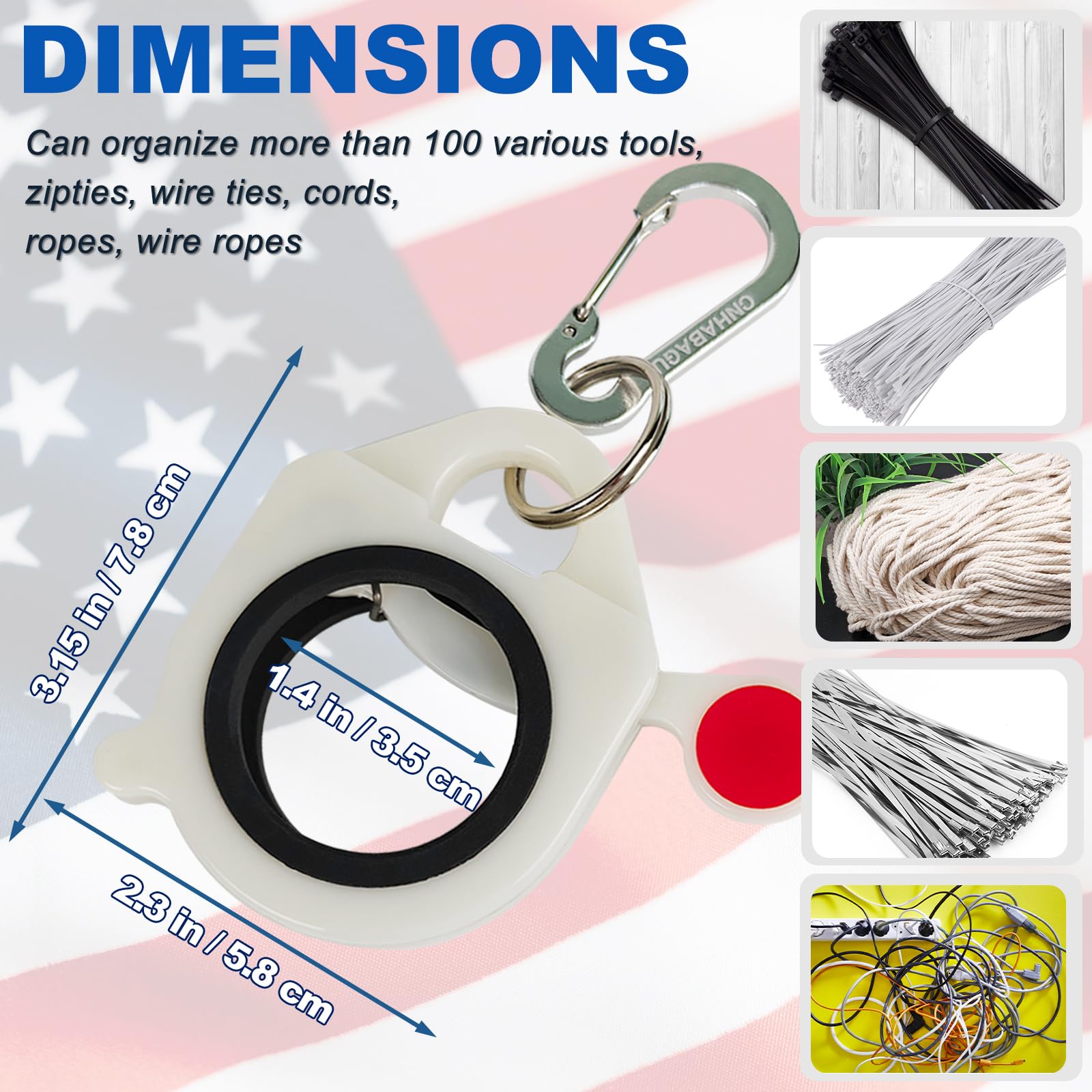 Zip Tie Holder Cable Tie Holder for Tool Belt — Amazon image 5