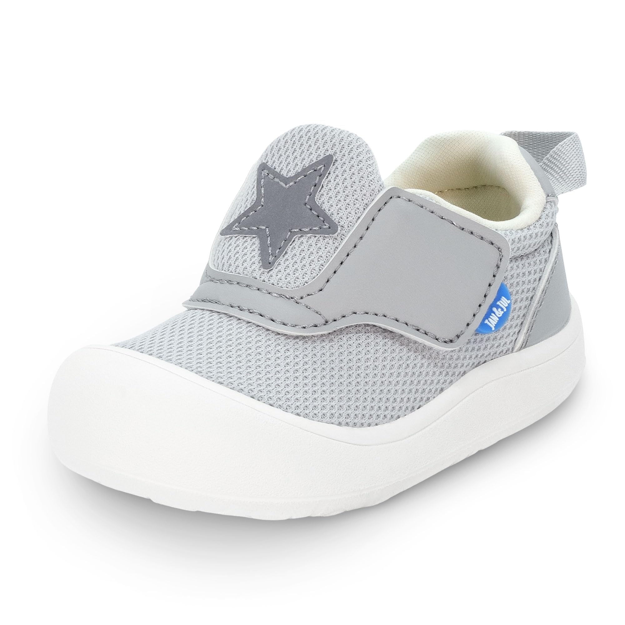 JAN & JUL Zapatos Mini-Flyer para bebés y niños pequeños, fáciles de poner con puntera ancha