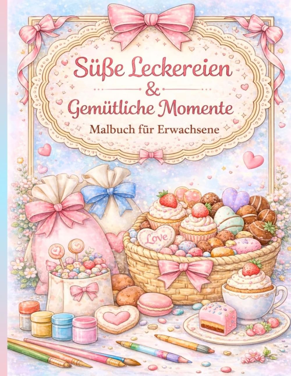 Süße Leckereien & Gemütliche Momente: Malbuch für Erwachsene mit süßen Desserts, gemütlichen Szenen & entspannenden Motiven zum Abschalten