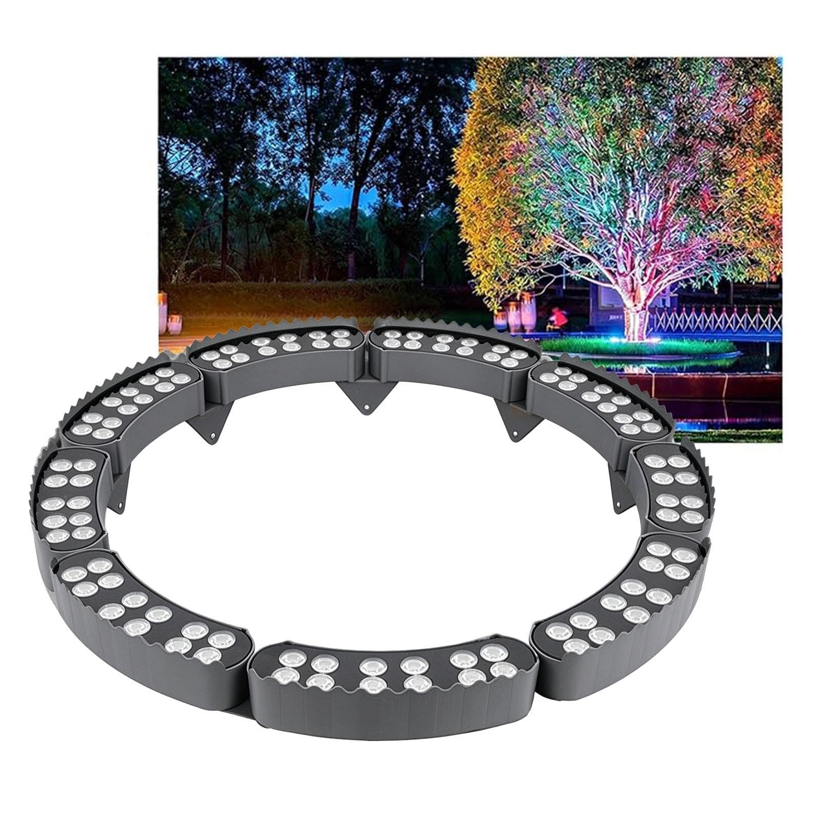 Luci Per Palme Esterno, Luci Per Anelli Per Alberi Che Cambiano Colore RGB