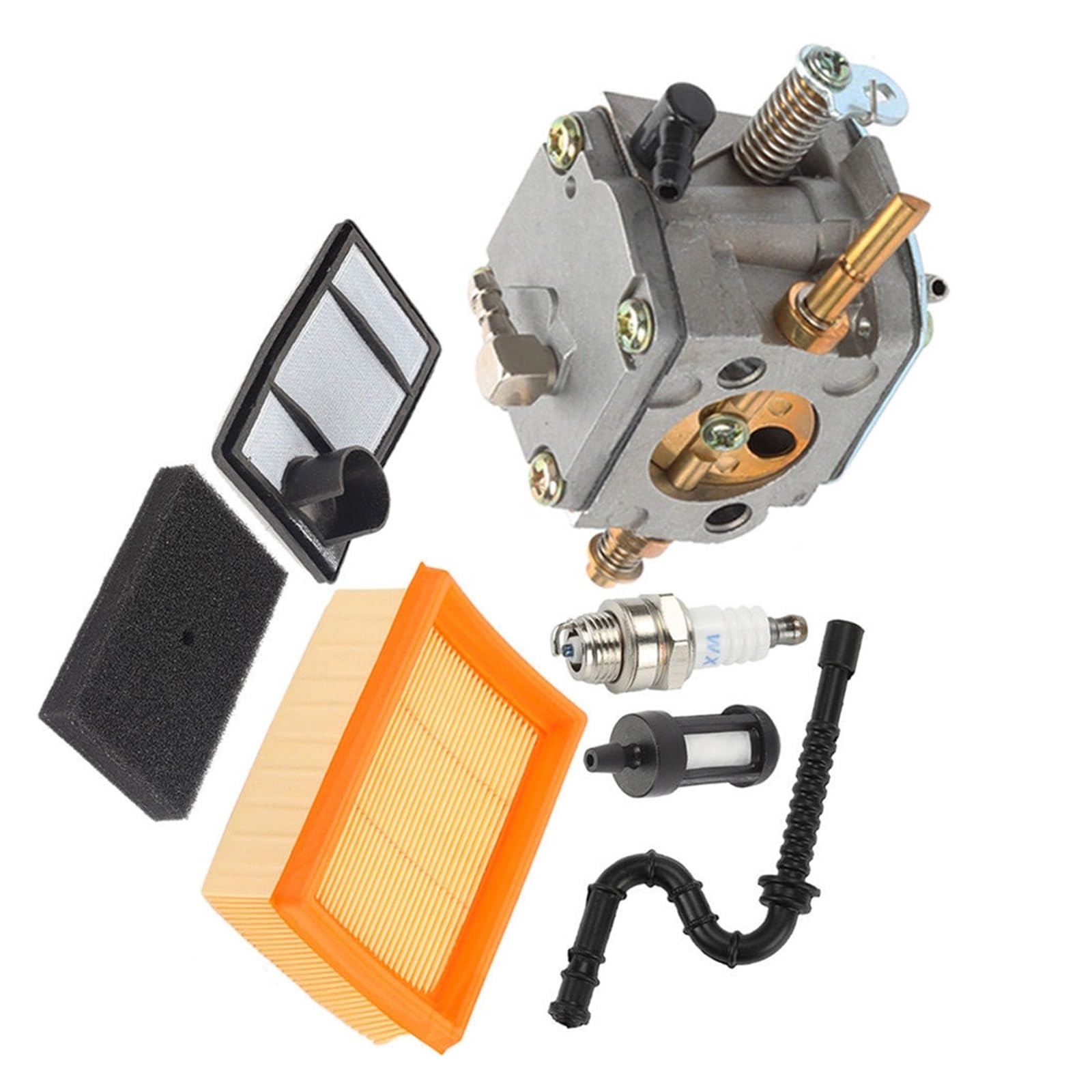1 Juego de accesorios de filtro de aire for carburador, motosierras, sierras de corte for Stihl TS400, filtro de combustible, filtro interno de línea de combustible
