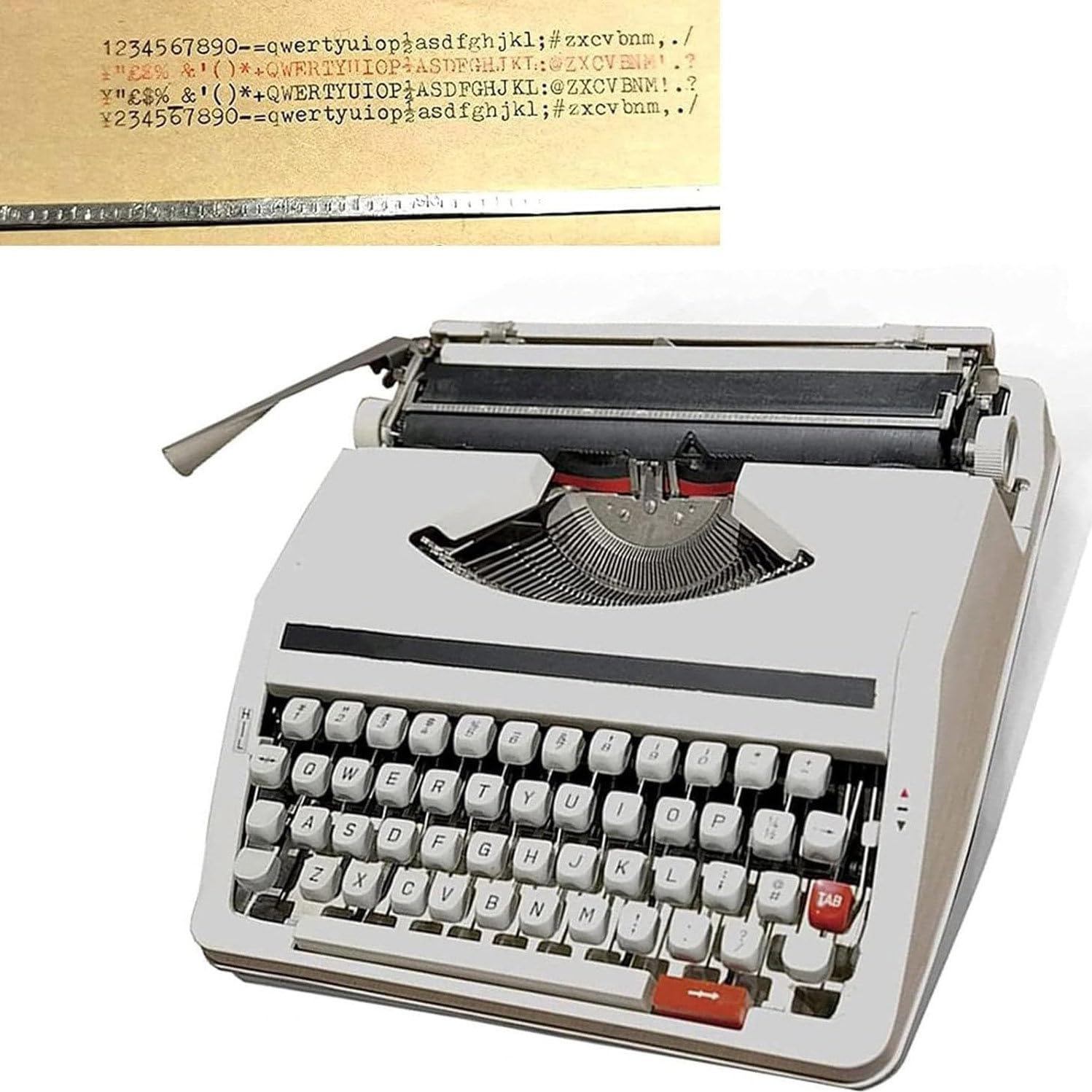 Máquina De Escribir Mecánica Inglesa, Máquina De Escribir Portátil Tradicional Antigua, Máquina De Escribir Antigua, Decoración De Máquina De Escribir Antigua, Máquina De Escribir Antigua,White