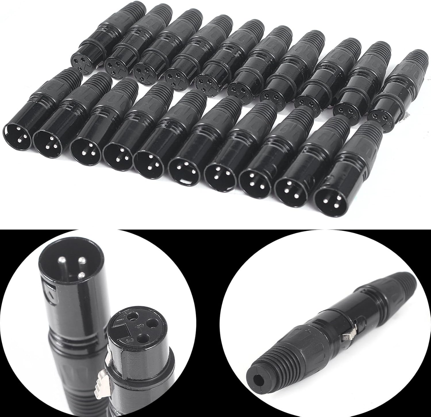 Special eoocvt 10pair XLR 3 Pin Male & Female MIC Snake Plug Audio Microphone Cable Connector Special eoocvt 10pair XLR 3 Pin Male & Female MIC Snake Plug Audio Microphone Cable Connector