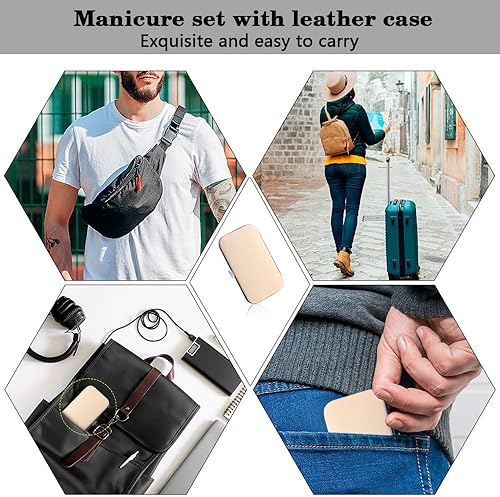 Miniatura 6 de Juego de cortaúñas para el día de la madre, herramientas de manicura, suministros de pedicura, cortaúñas para mujeres, kit de manicura para uñas,