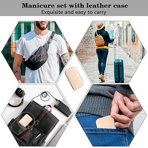 Miniatura 6 de Juego de cortaúñas para el día de la madre, herramientas de manicura, suministros de pedicura, cortaúñas para mujeres, kit de manicura para uñas,