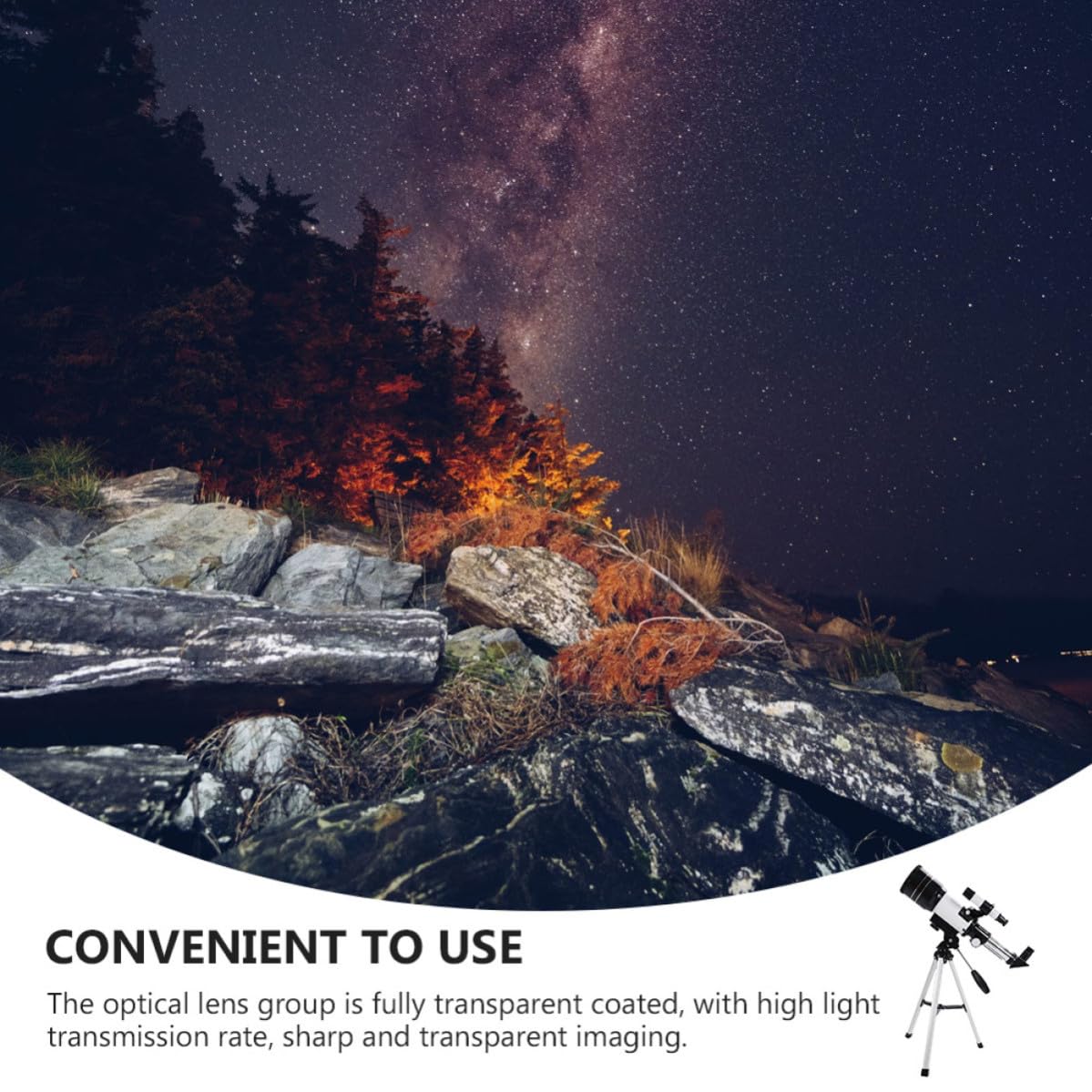 1set Telescopio Riflettore Astronomico con Treppiede in Alluminio e Supporto Smartphone Monoculare Esterno per Osservazione Astronomica e Fotografica
