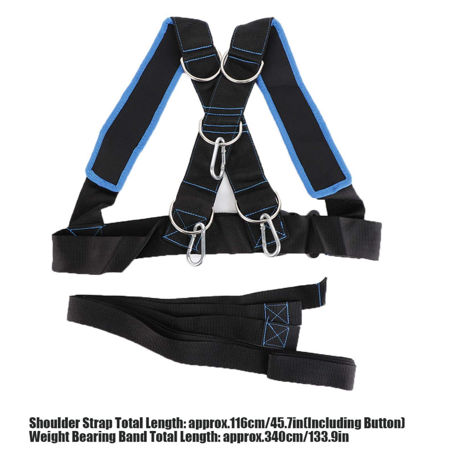 Imbracatura da spalla, in nylon e metallo resistente all'usura e durevole, materiale in nylon di per alpinismo, uso esterno