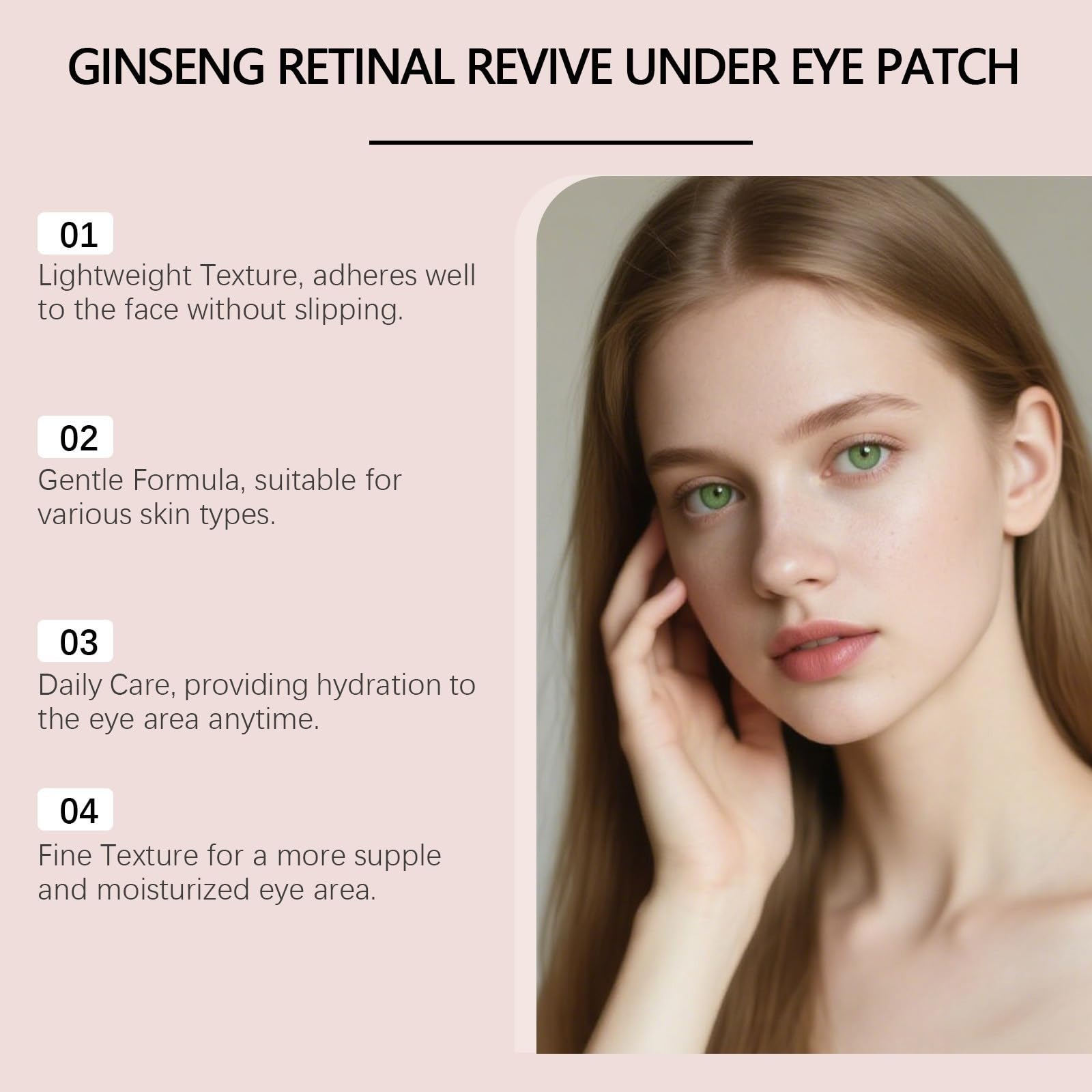 Patch gegen Augenringe, lindert Müdigkeit, Pflaster für geschwollene Augen, reduziert Schwellungen, Anti-Falten, feuchtigkeitsspendend
