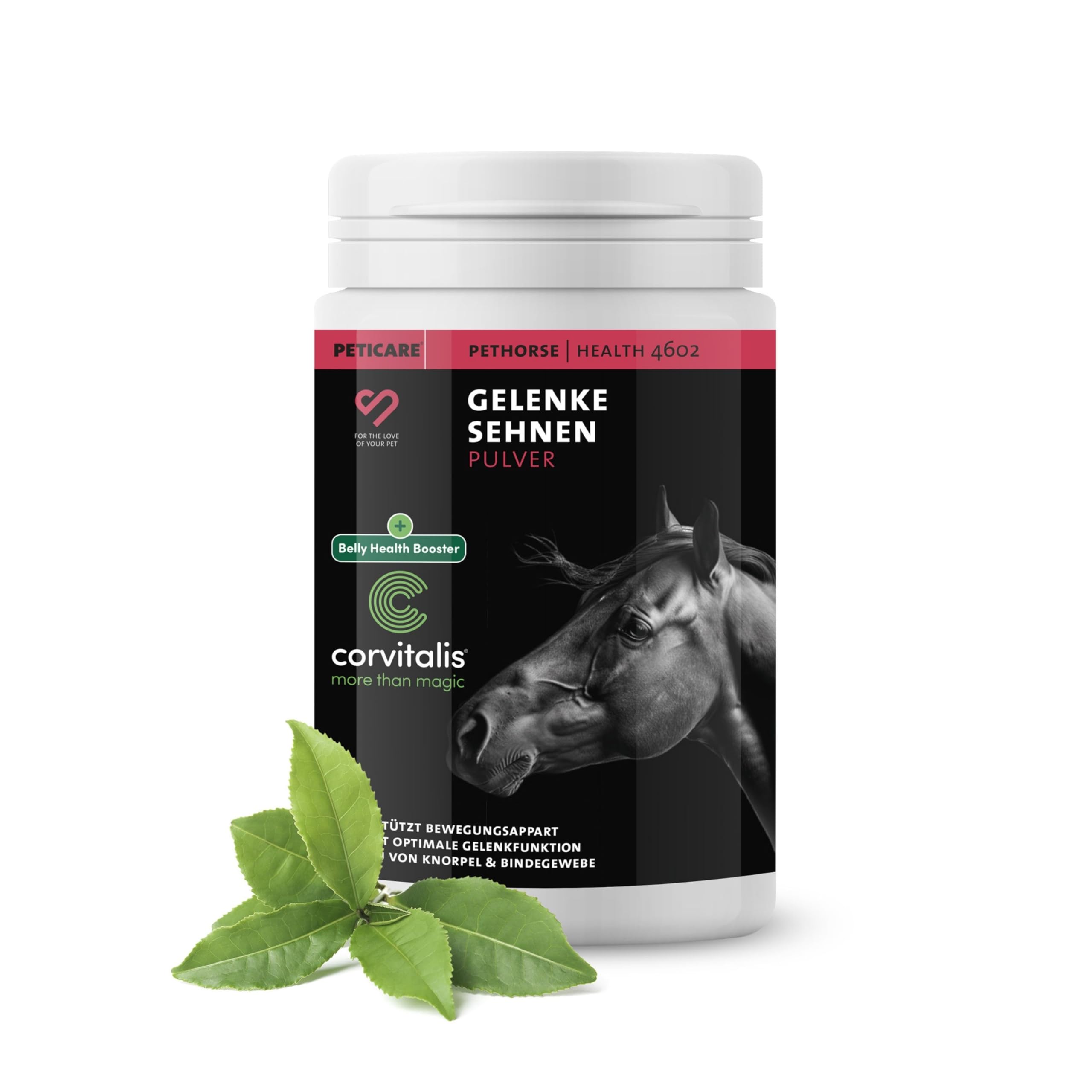 Peticare Gelenk-Kur Pulver für Pferde | Unterstützt Gelenke & Sehnen, Knorpel | Natürliche Inhaltsstoffe für alle Altersgruppen & Ponys | Mit MSM & Grünlippmuschel | petHorse Health 4602