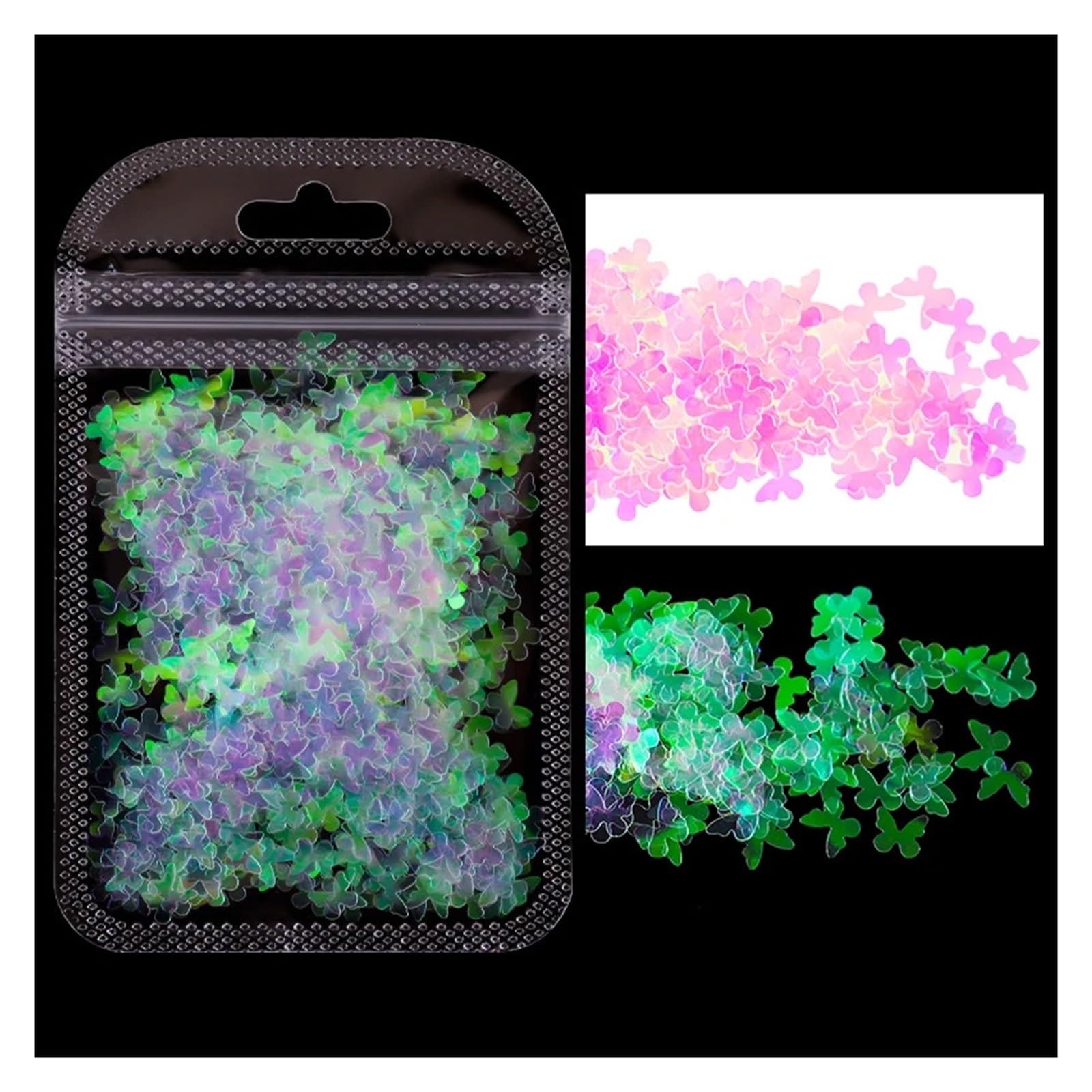 Holographic Nail Art Glitter Laser Star Butterfly AB 2g Decor Accessories