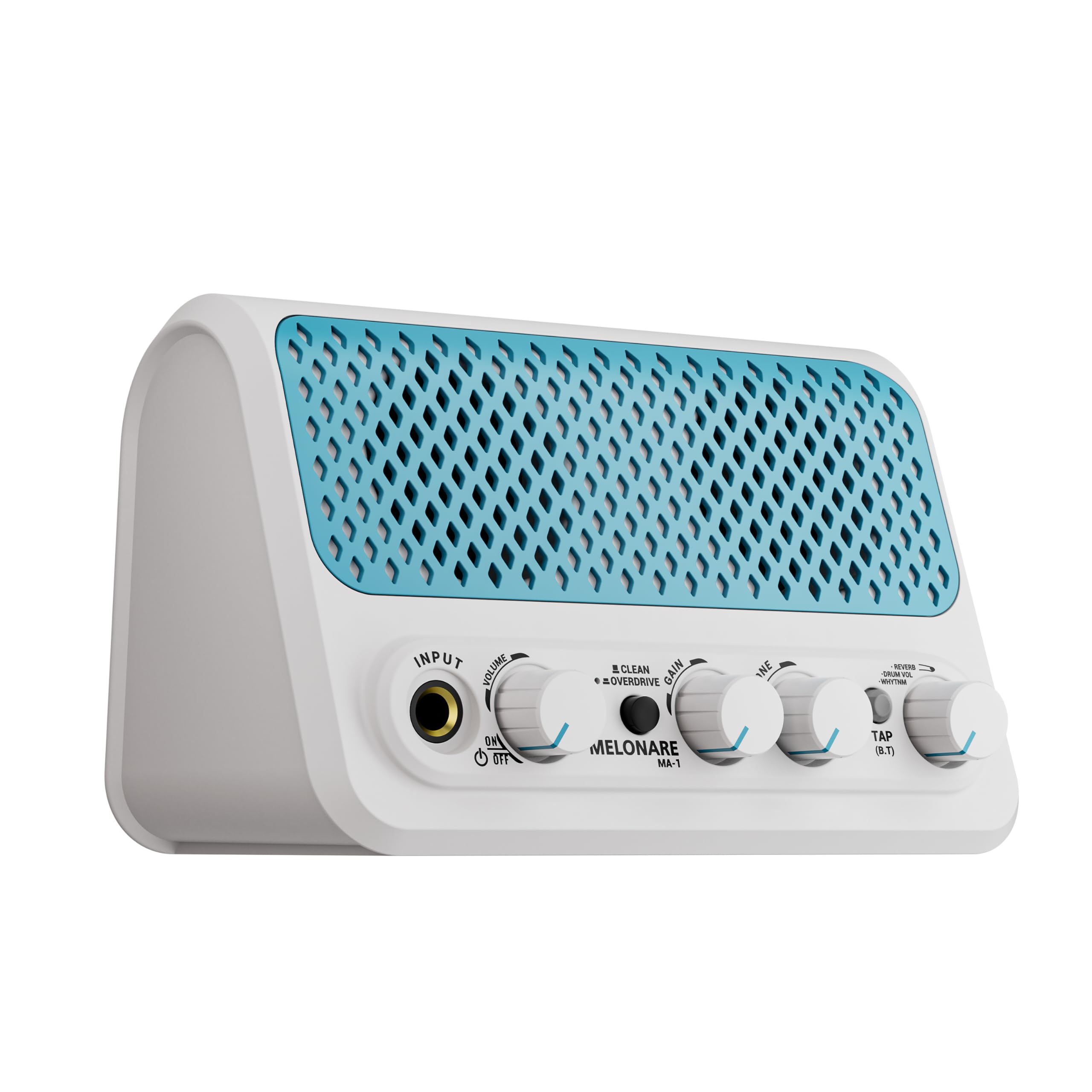 MELONARE Amplificatore mini per chitarra 10W 30 ritmi Clean MA-1 | Riverbero, BT 5.3, fino a 6 ore di autonomia, amplificatore portatile per esercitarsi, principianti, dormitorio e viaggi
