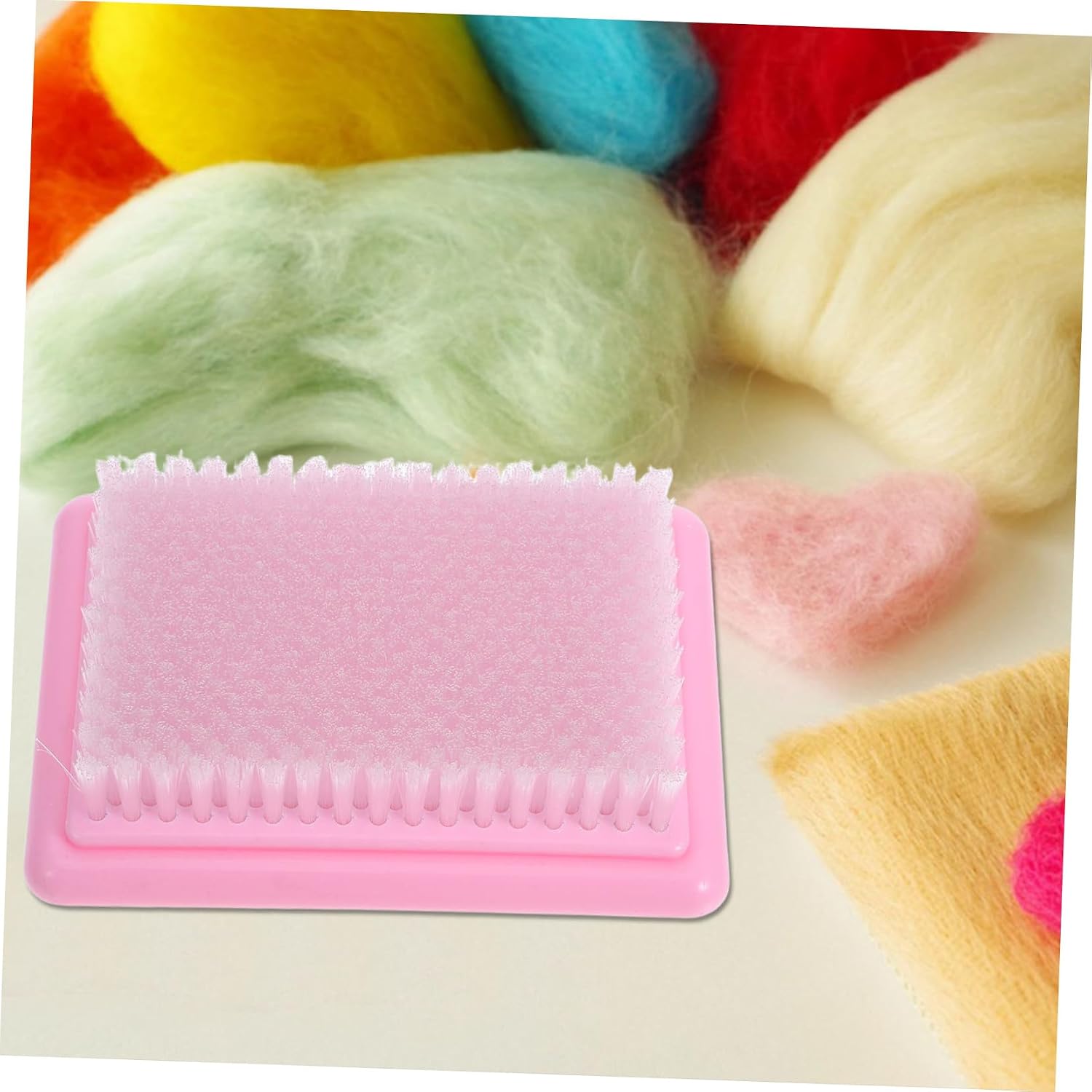 Anneome Precision Felting Brush Tool for Needle Felting Projects Durable Base Brush for Wool Crafting Pad Use for Detailed Work
