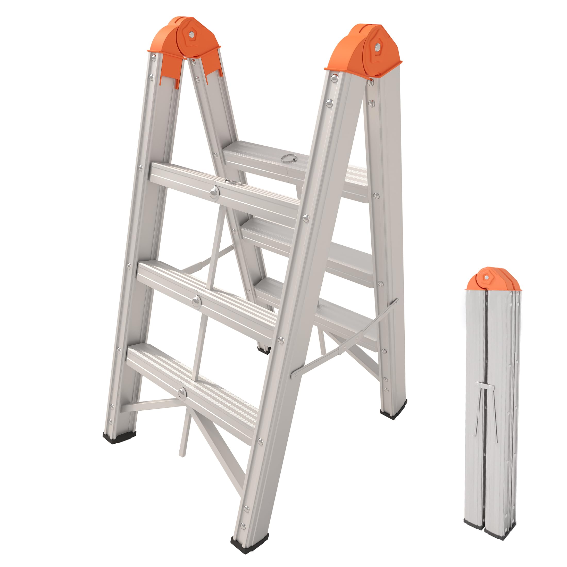 Aparecium Aluminum Foldable Twin Front Collapsible A Frame 3-Step