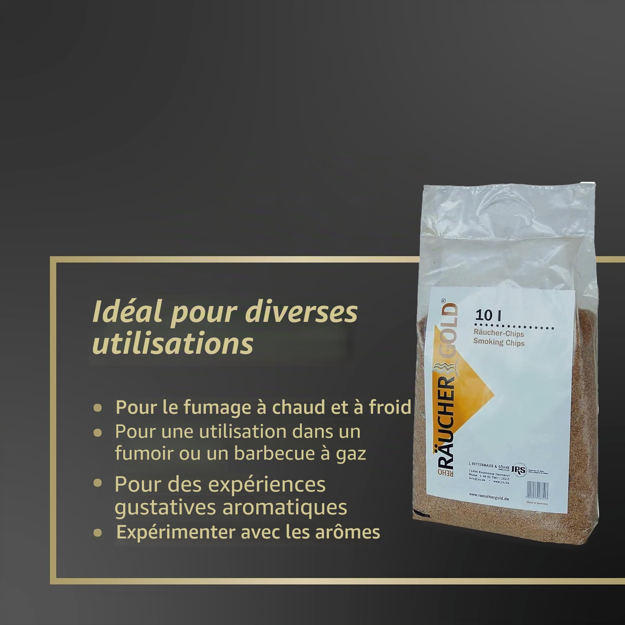 Räuchergold 10 litres de sciure de Fumage en hêtre très Fin fumé