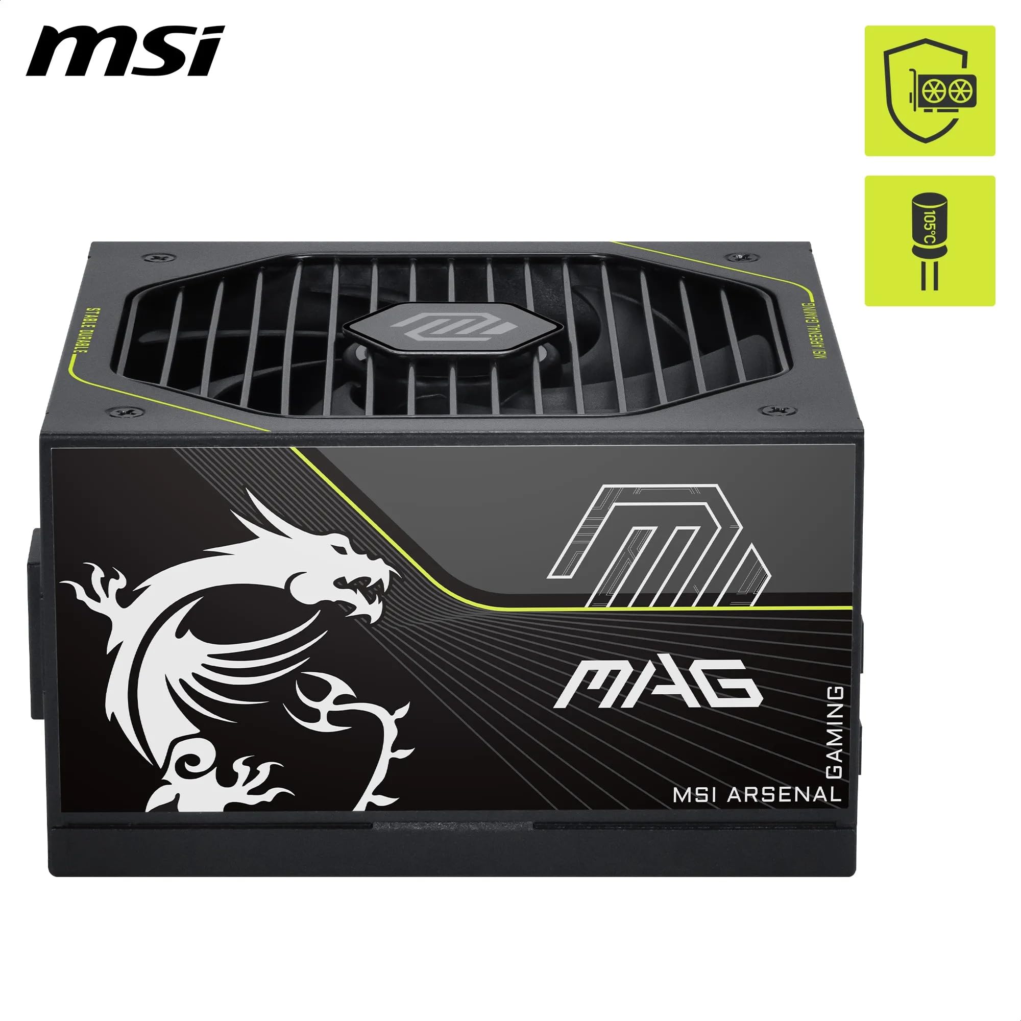 Amazon | MSI MAG A1200PLS PCIE5 PCIe 5.1/ATX 3.1対応 PC電源
