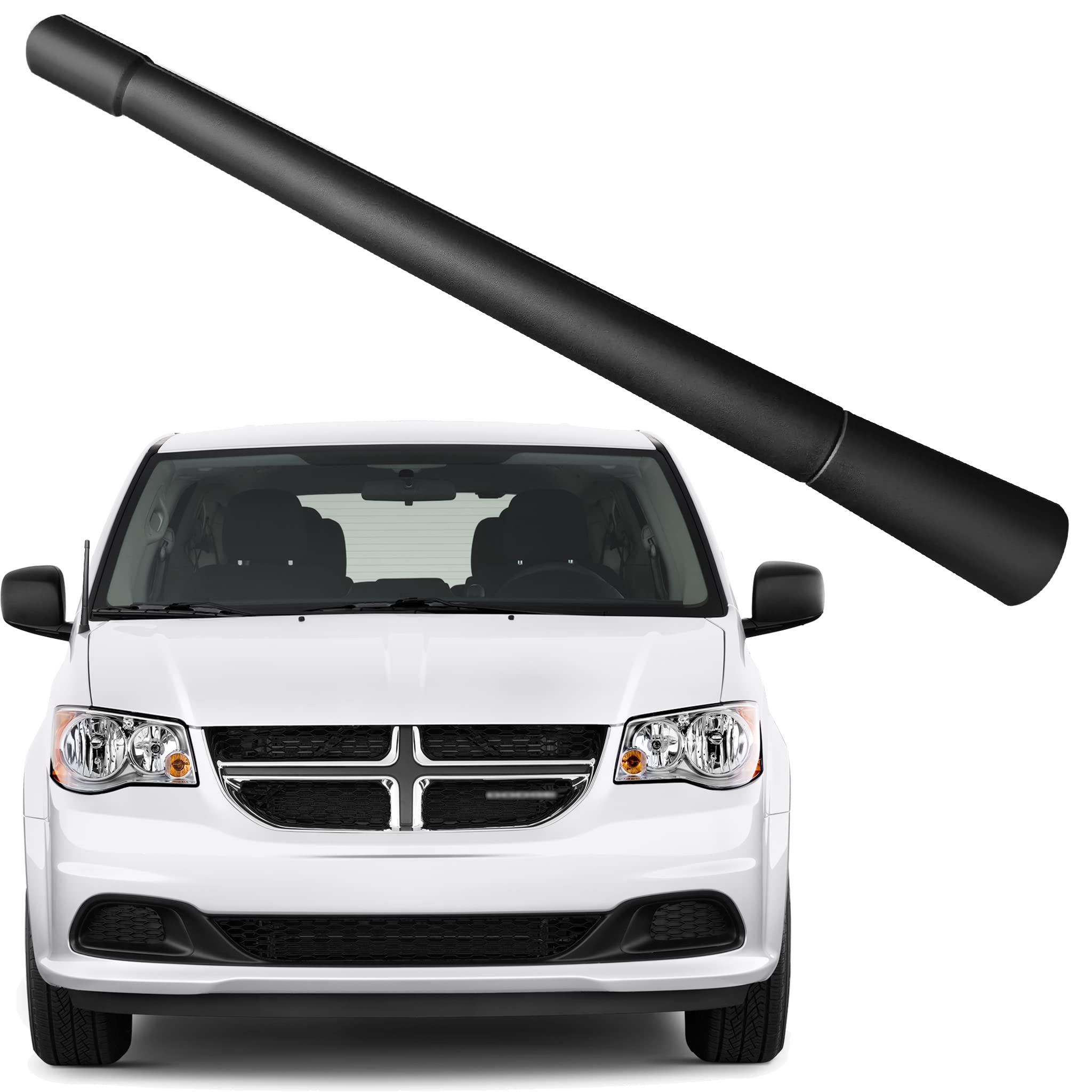 7 Inch Antenna Replacement for Dodge Grand Caravan (2008-2018), Dodge Grand Caravan Antenna, Flexible Rubber Antenna Mast