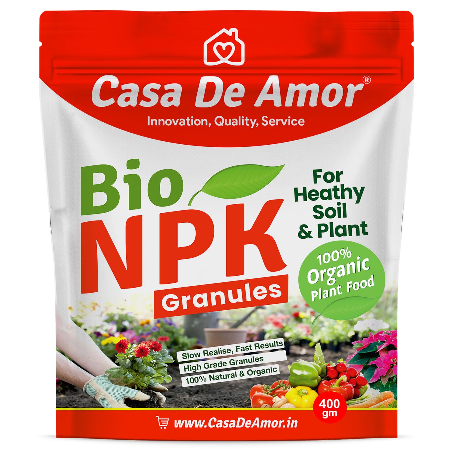 Casa De Amor Organic NPK Bio Granules, Perfect to Use on All Plants and Gardening (5 Kg) (B09N71YG7M) Amazon Price History, Amazon Price Tracker