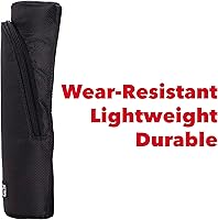 Vista 4 de Case-It - Bolsa magnética de pie, estuche para lápices de pie, bolsa para lápices de gran capacidad, soporte para teléfono con cremallera, soporte