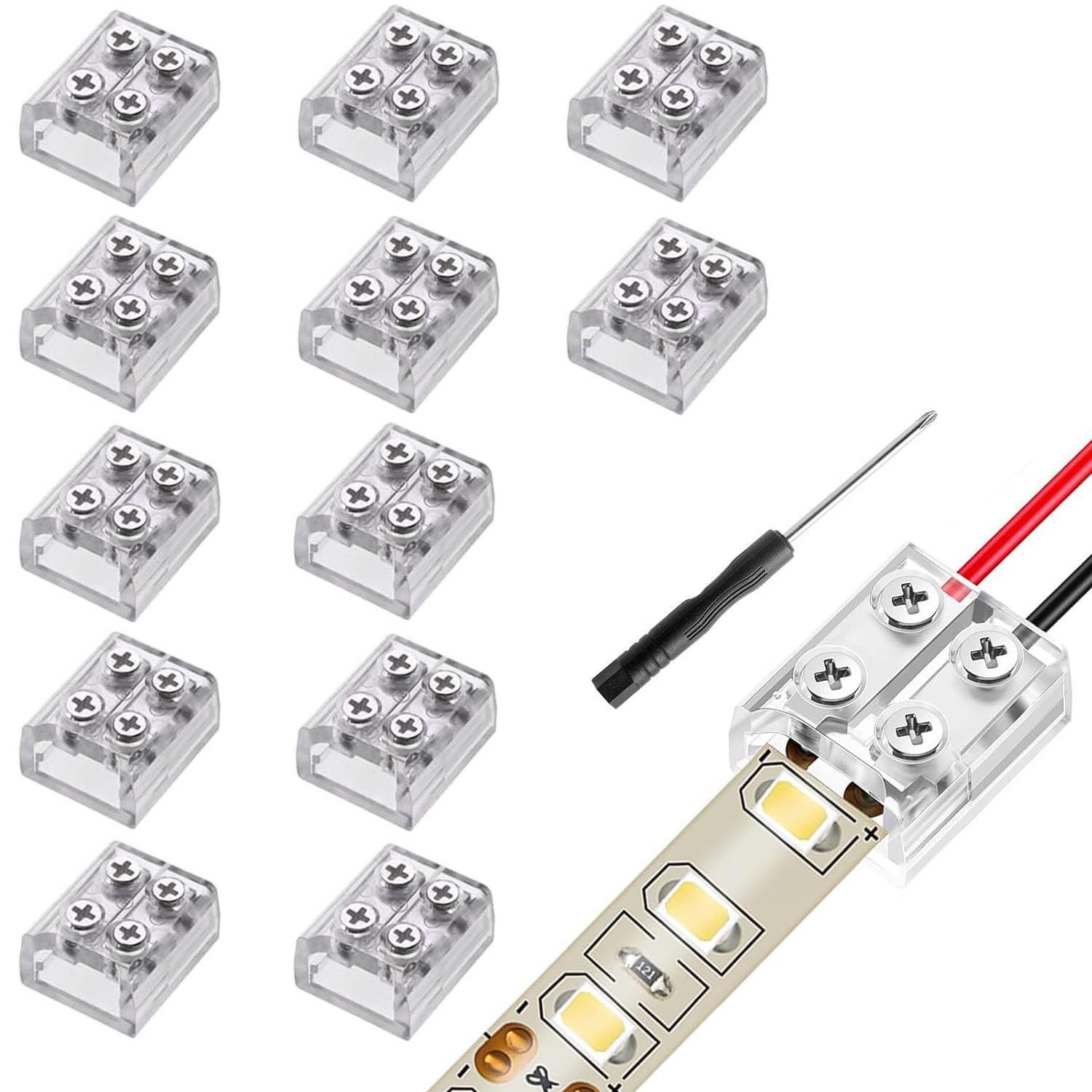 10PCS Connecteur De Bornier à Vis à Souder 12 Broches 2.54 Pas