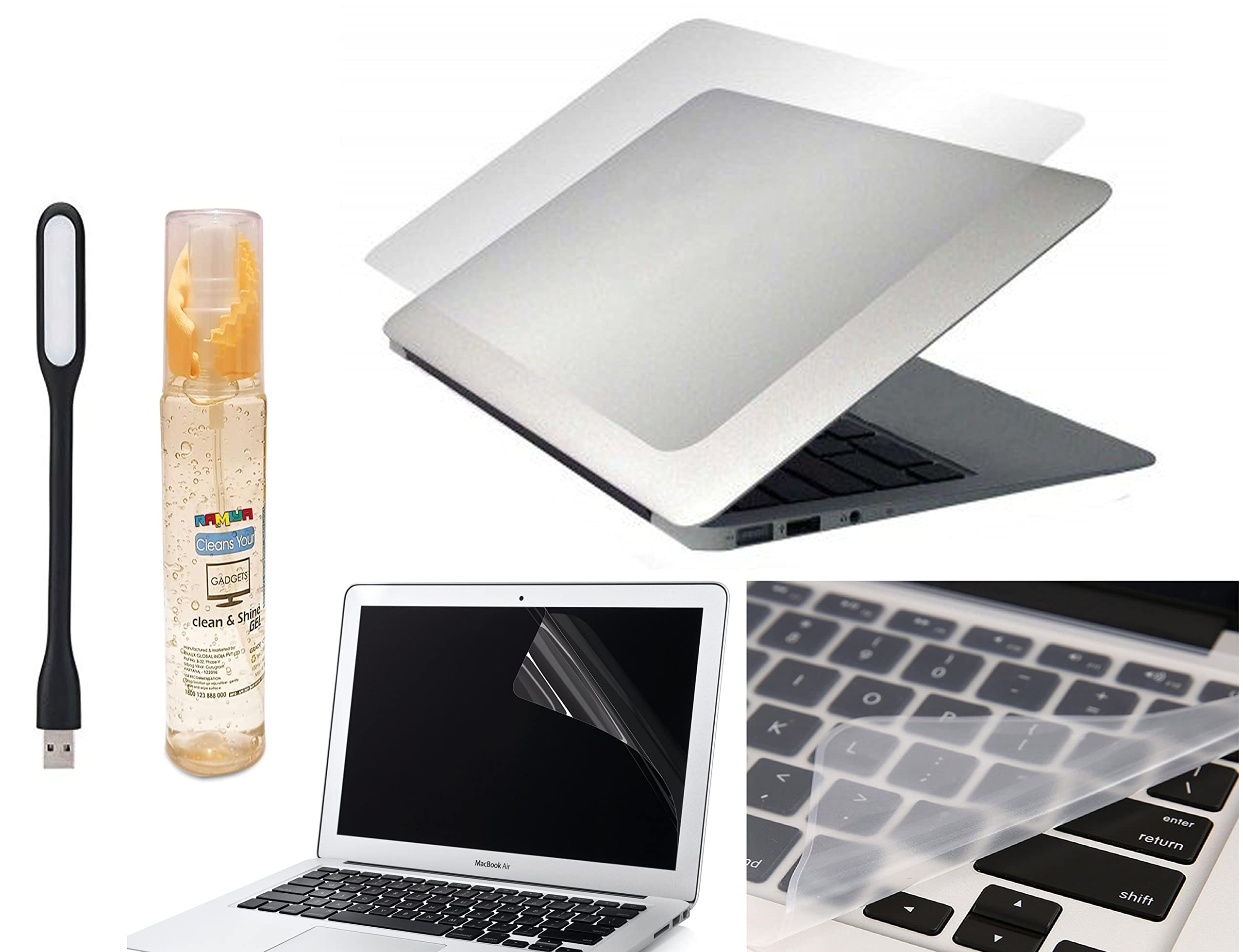 RAMIYA 5 in 1 combo laptop Lamination 15.6 inch, Screen Guard, Keyboad Protector, Cleaning Gel and LED Light for All (Size Upto 15.6"x 10.1") QPL3 (B09Z7XF6QF) Amazon Price History, Amazon Price Tracker