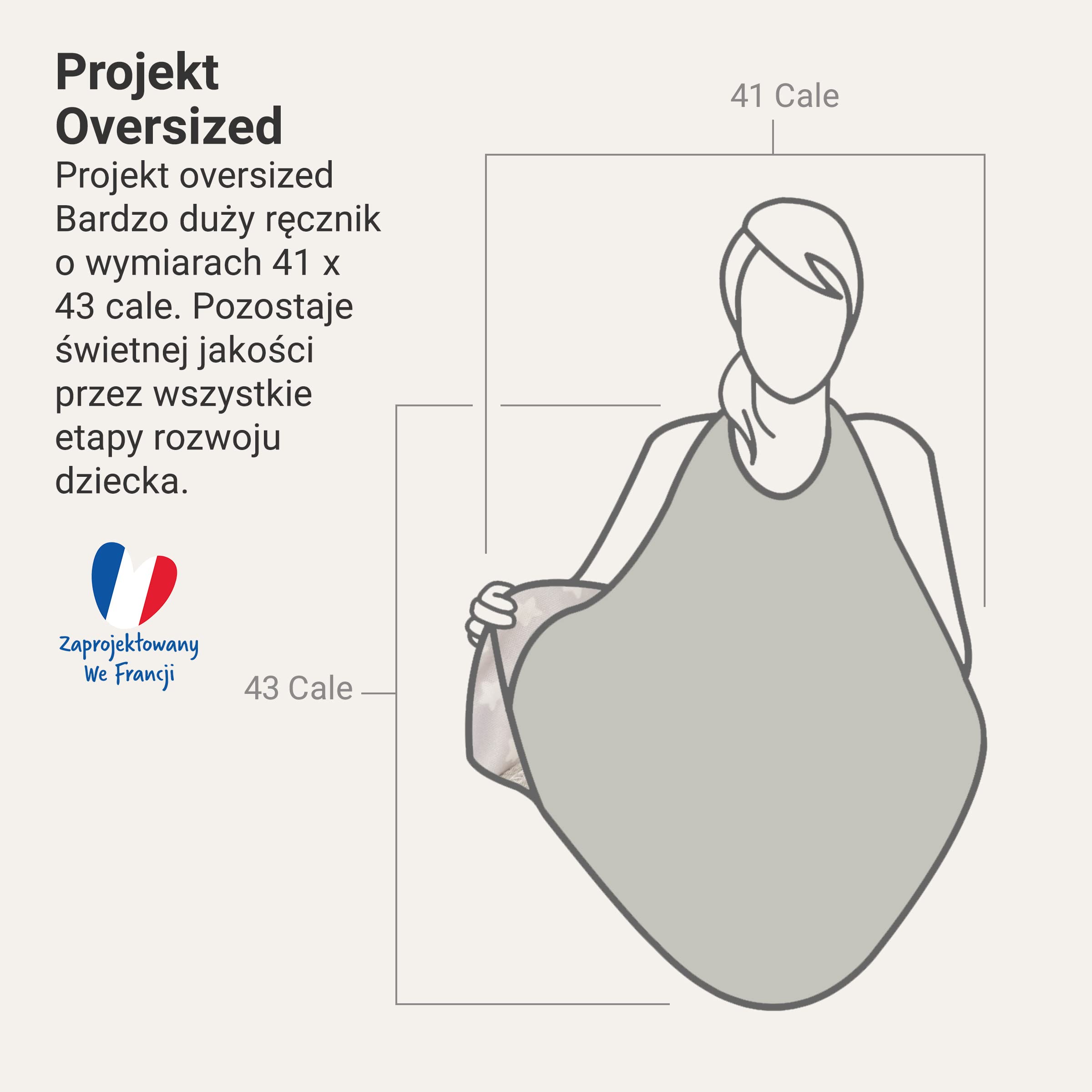 BabyToLove bardzo duzy hipoalergiczny recznik SmartBaby dla niemowlat | Rodzice sie nie zmocza | Ultra Miekki Antybakteryjny Bambus | White Stars