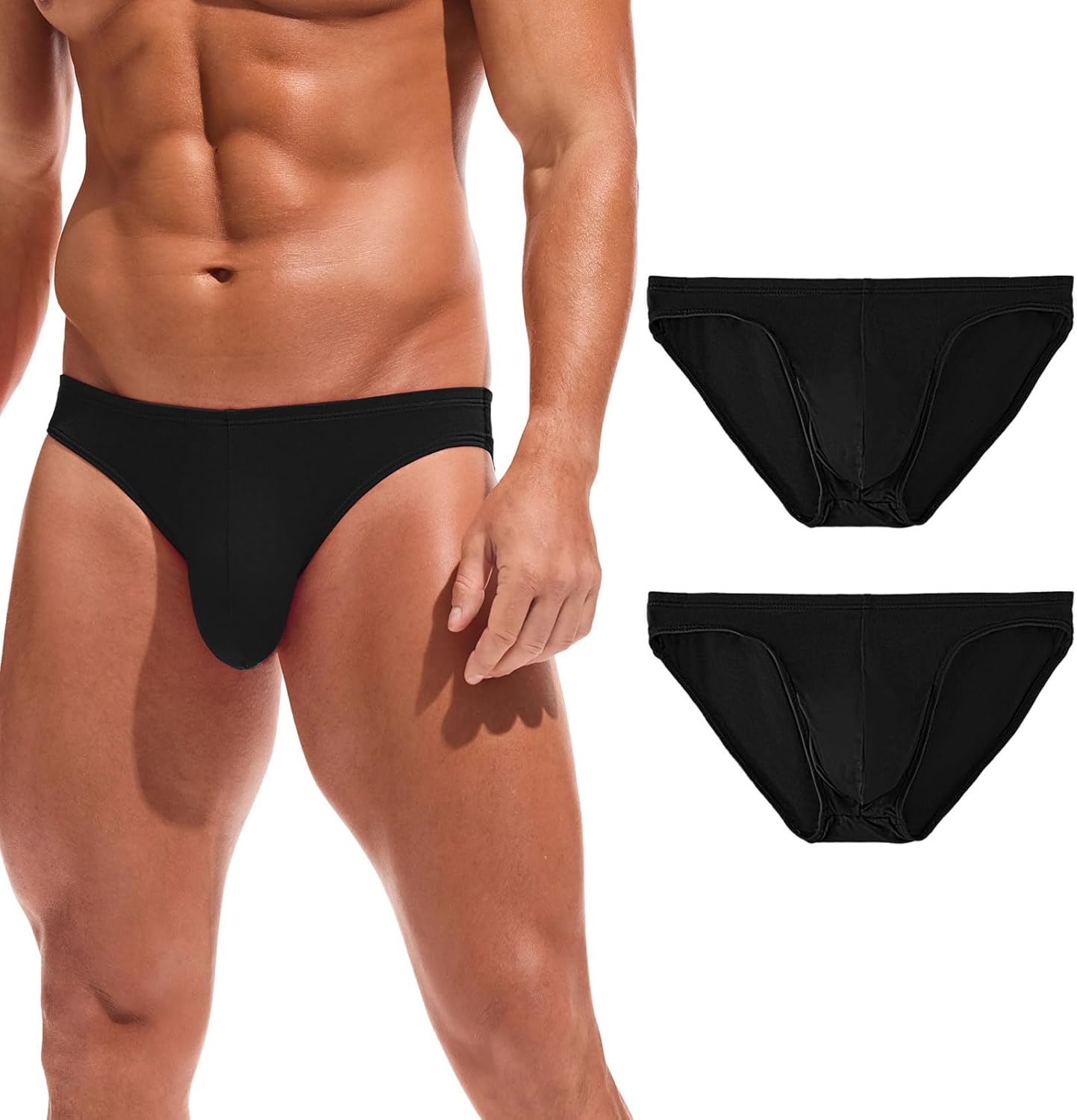 Summer Code Mens Soft Modal Briefs Low Rise Lightweight Underwear