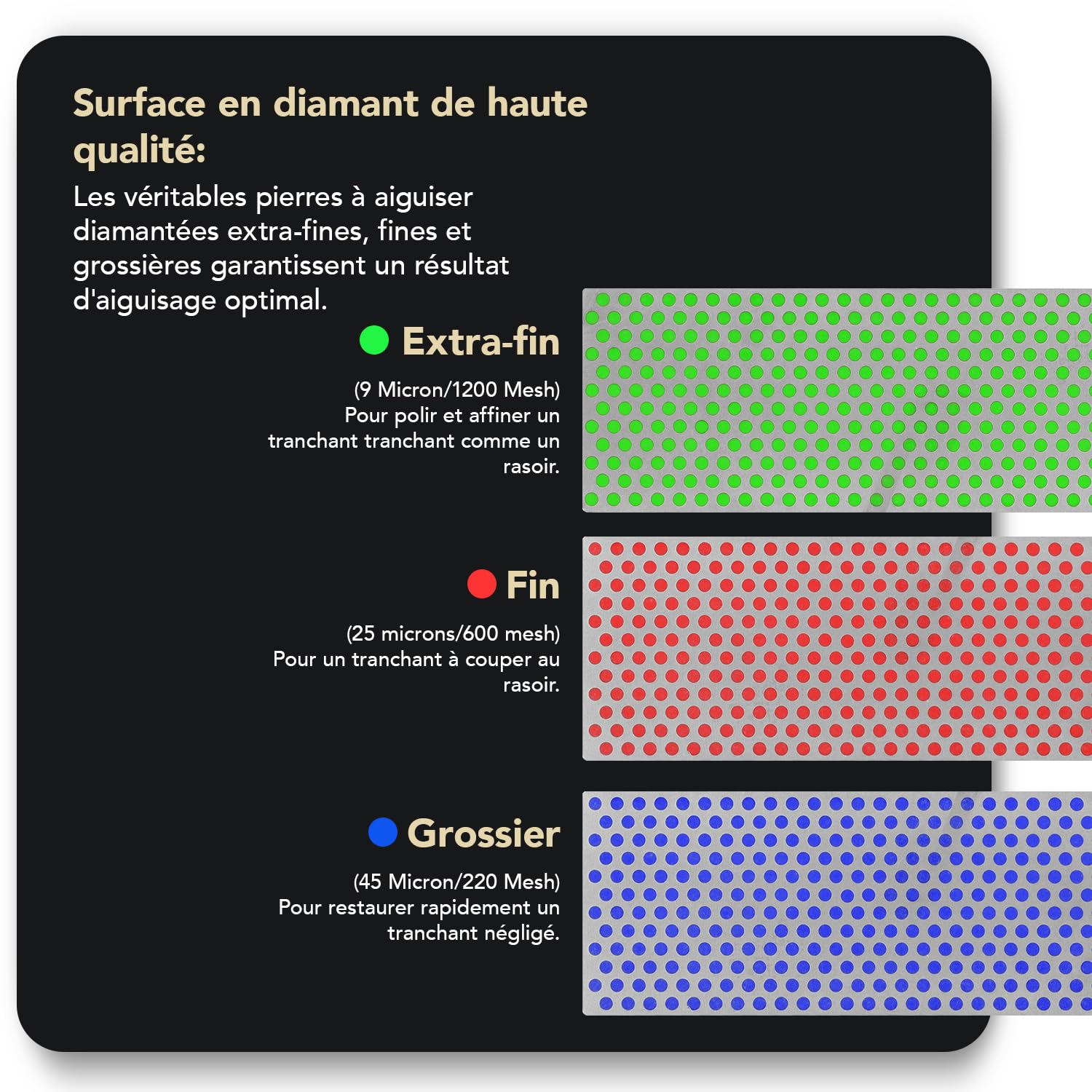 DMT Diamond Whetstone™ Pierre à aiguiser diamantée dans un coffret en bois, lot de 6", grossière, fine, extra-fine | Pierre à aiguiser de 15 cm pour couteaux et outils | W6EFC