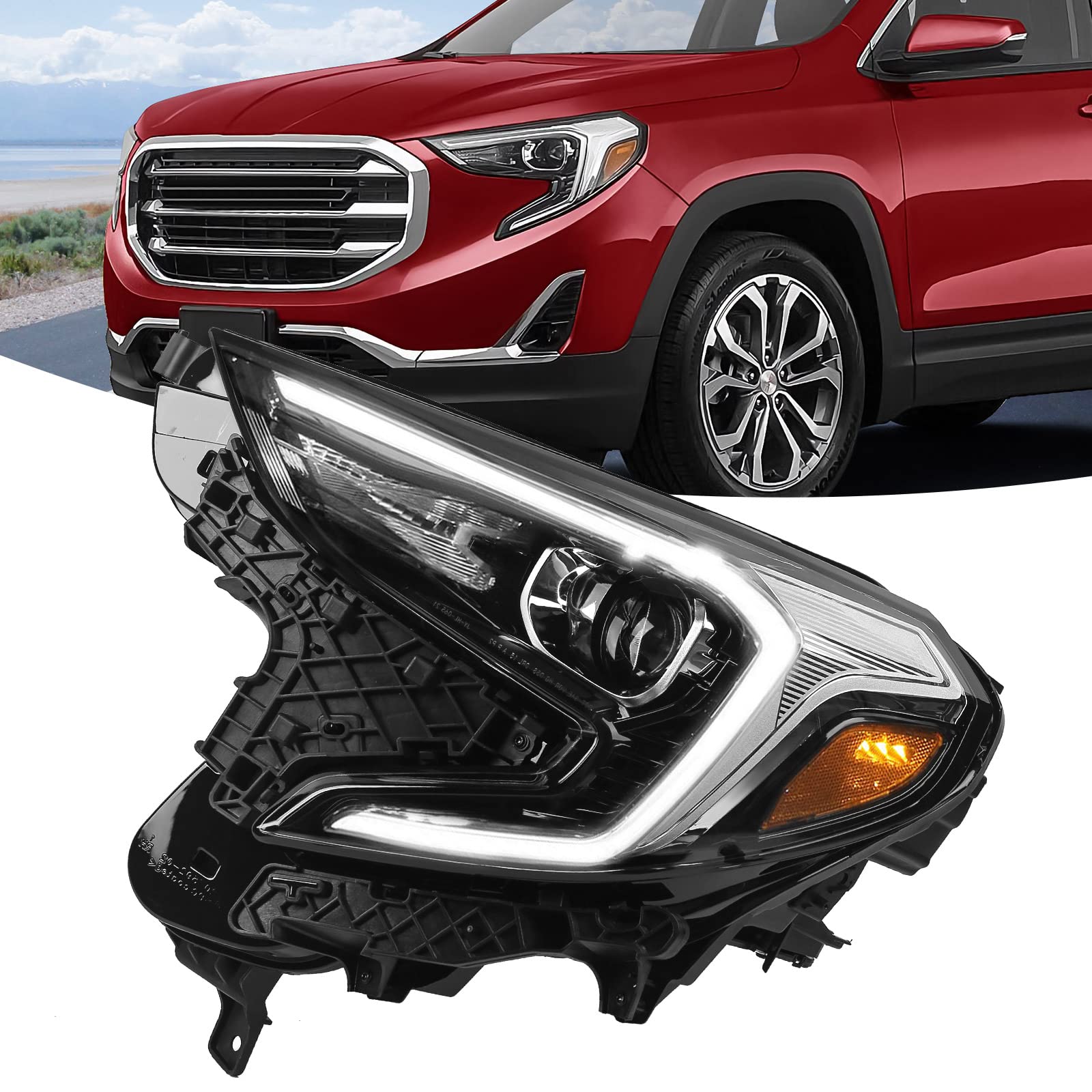 Amazon.com: VLINCAR - For [Factory HID/Xenon Model] GMC Terrain 