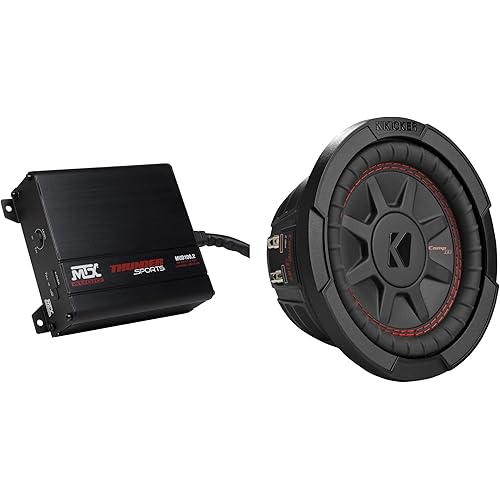 KICKER 48CWRT672 6.75" Subwoofer & MUD 100.2 Amplifier Bundle