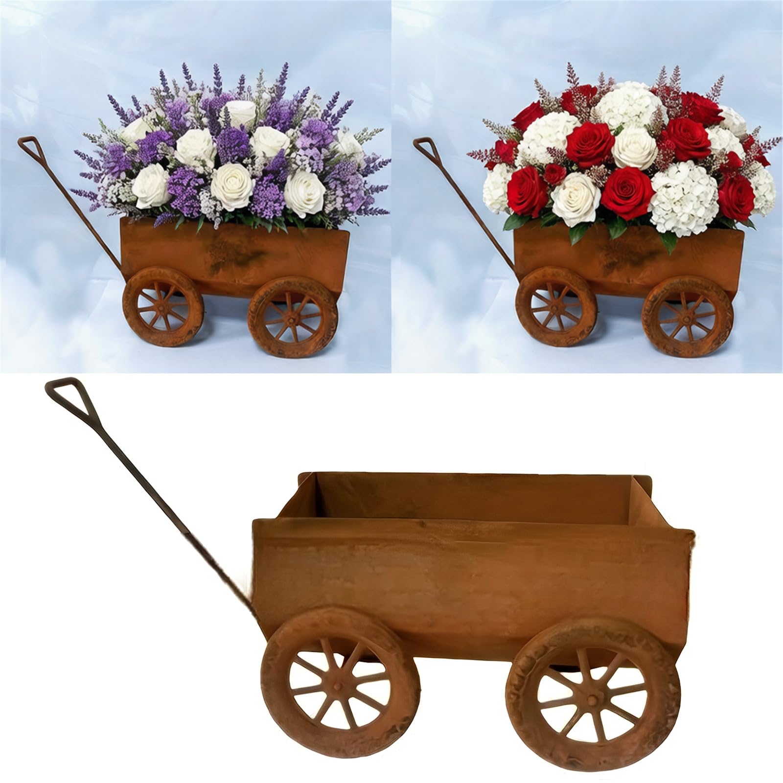 Support mobile pour plantes en pot dans le jardin ou l'intérieur - Conteneur de fleurs décoratif unique