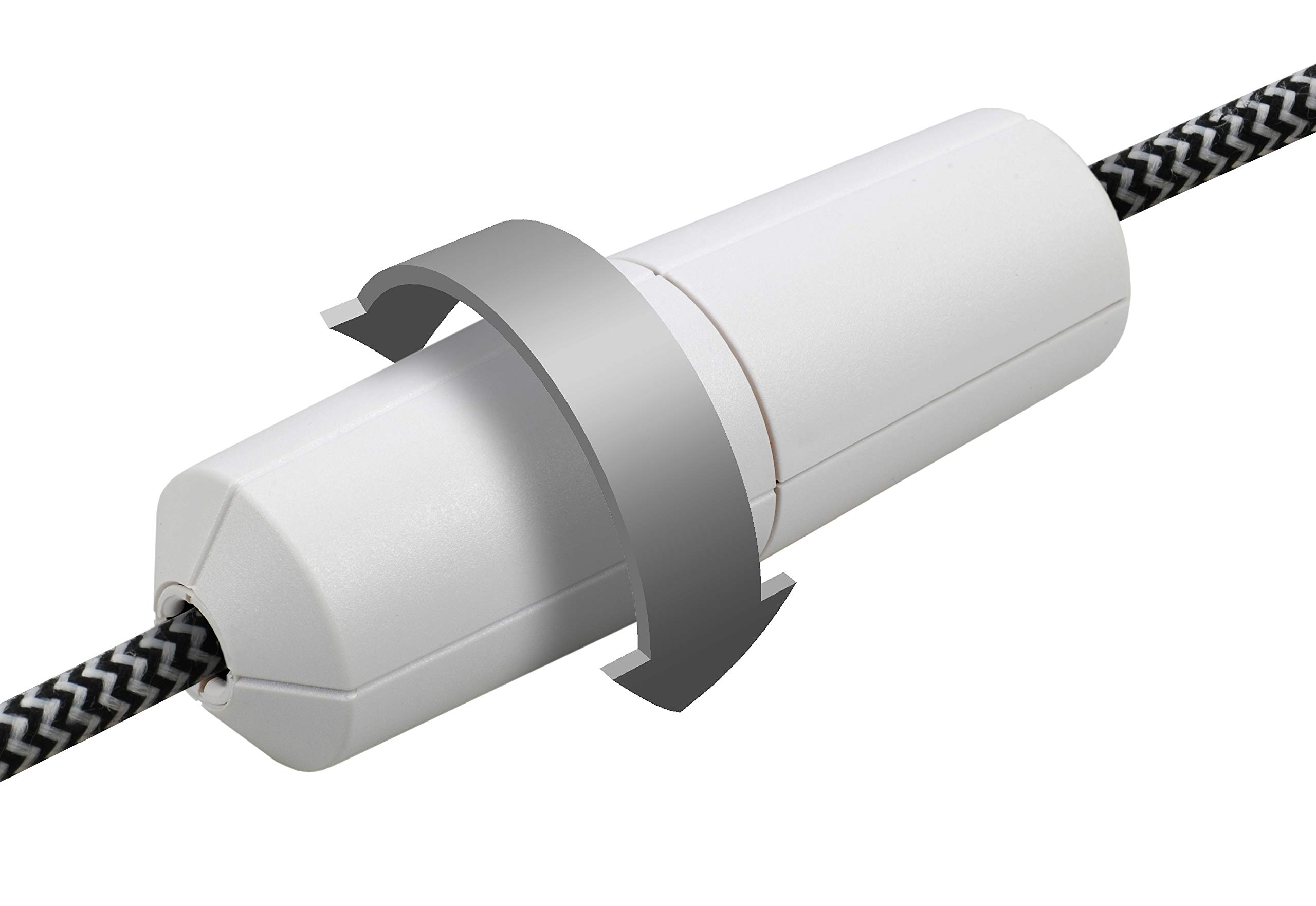 EHMANN 2860x0800 Variateur de cordon électronique pour LED, 230 V, 50 Hz, Puissance : LED 3-35 W, 5-100 W/VA, couleur: blanc