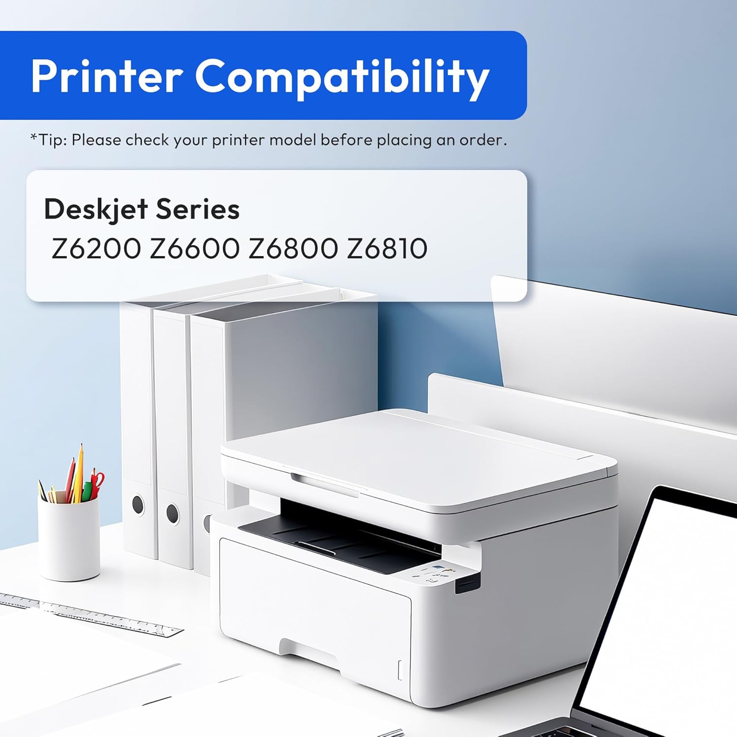 771 771A Ink Cartridge Set (with Chip) 775ML Replacement for HP 771A Ink Cartridges B6Y15A B6Y16A B6Y17A B6Y18A B6Y19A B6Y20A B6Y21A B6Y22A for DesignJet Z6200 Z6600 Z6800 Z6810 Printer Ink, 8-Pack