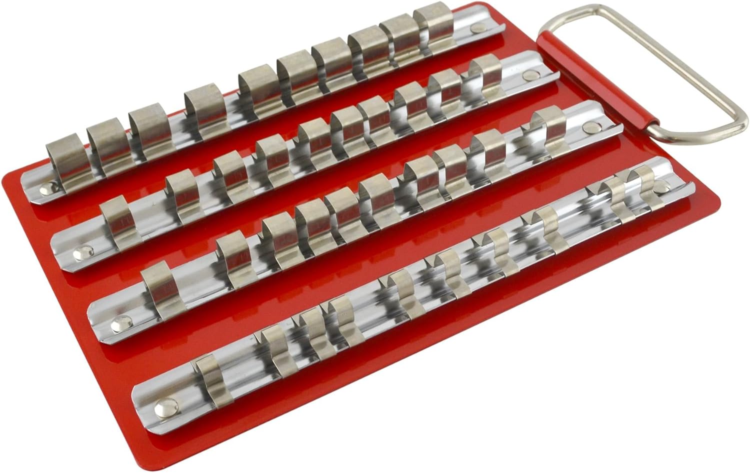 Socket Holder/Tray/Rack/Rail Storage 1/4" 3/8" and 1/2" drive 40pc AN028