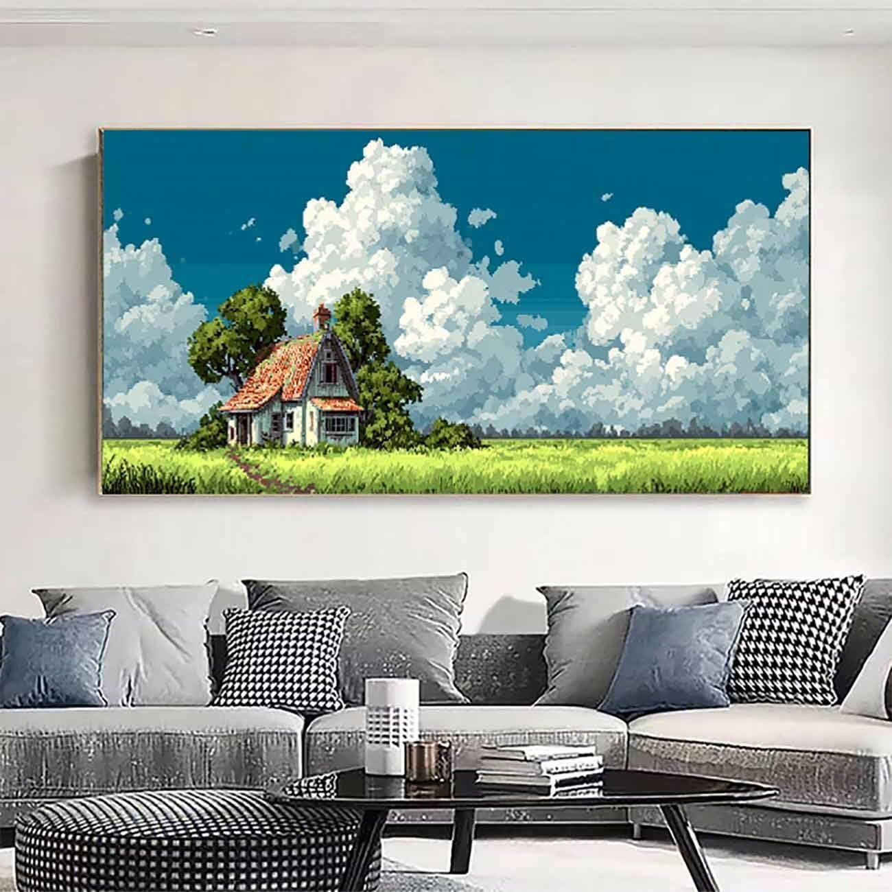 Zestawy artystyczne z motywem krajobrazu dla dorosłych, malarstwo diamentowe, chmura, kryształ, sztuka, zestawy dla dorosłych, dzieci, DIY, 5D, kwadratowe, pełne wiercenie, klejnot, kropki, haft
