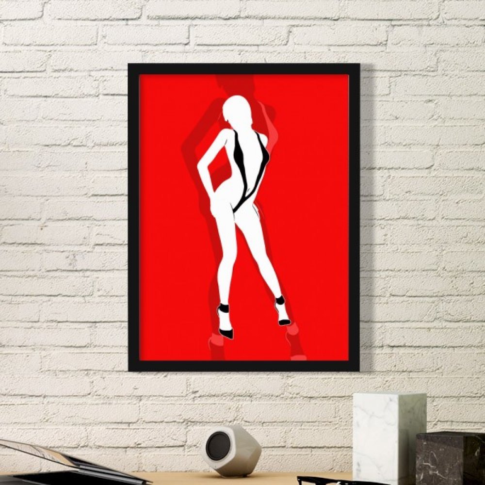 Cadre Photo Rectangle Bois Peinture Femme Bikini pour Mur Vide DIYthinker