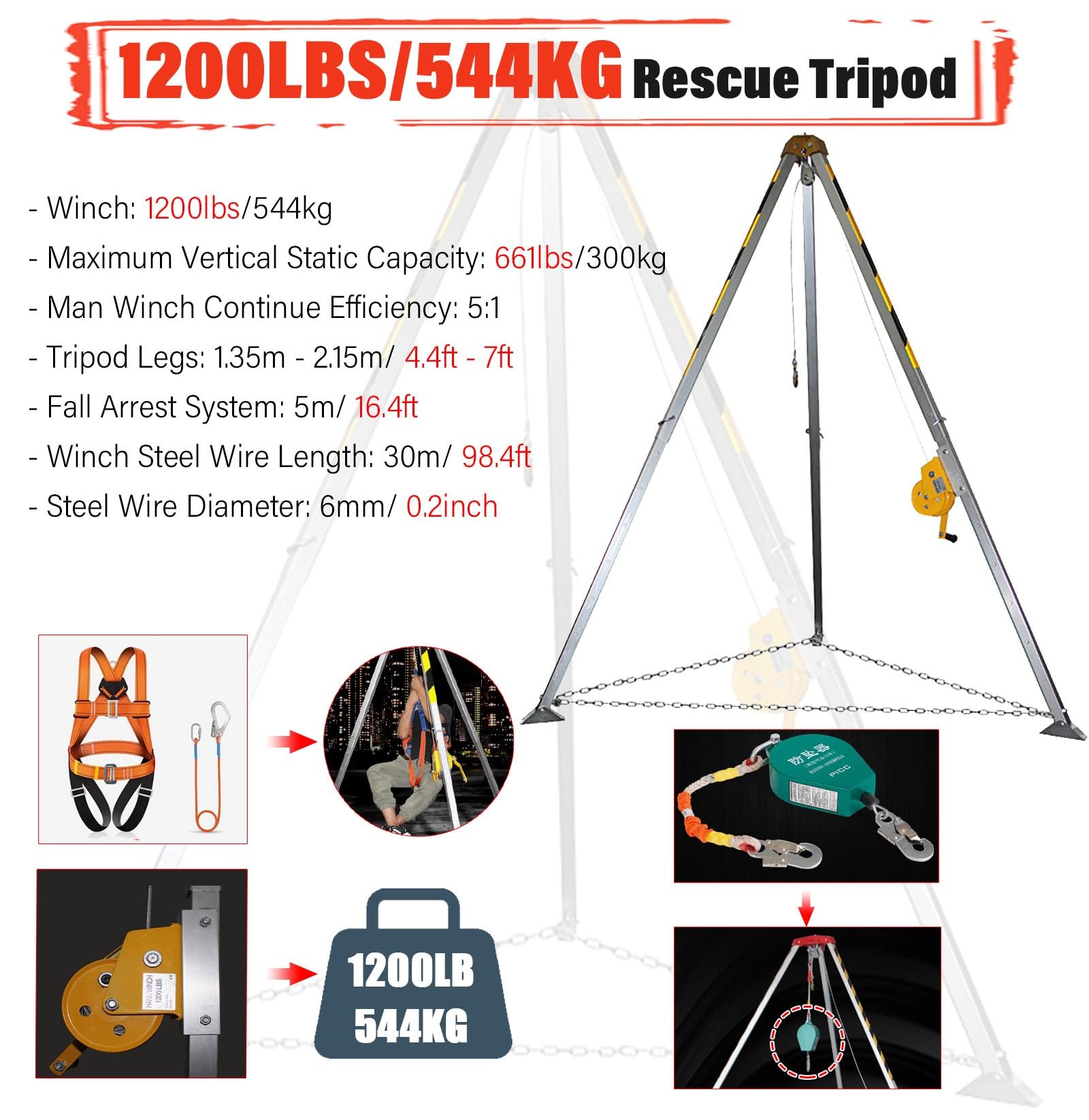 三脚レスキューシステム コンファインド?スペース?キット レスキュー?システム ストームマンホールポンプ 消防レスキュー三脚 1800ポンド2600 1200ポンドウイン Amazon.co.jp: 三脚レスキューシステム コンファインド・スペース