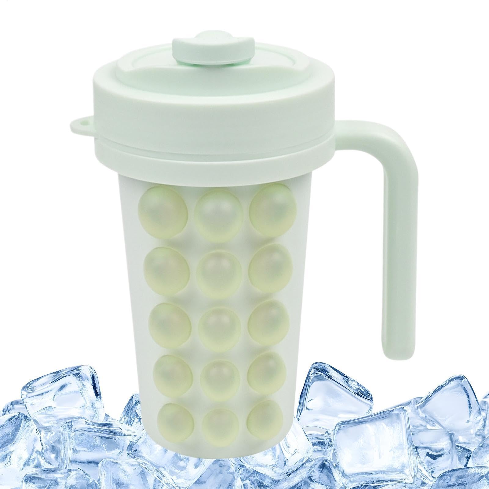 Molde para Vaso de Hielo Moldes Flexibles con Pajita