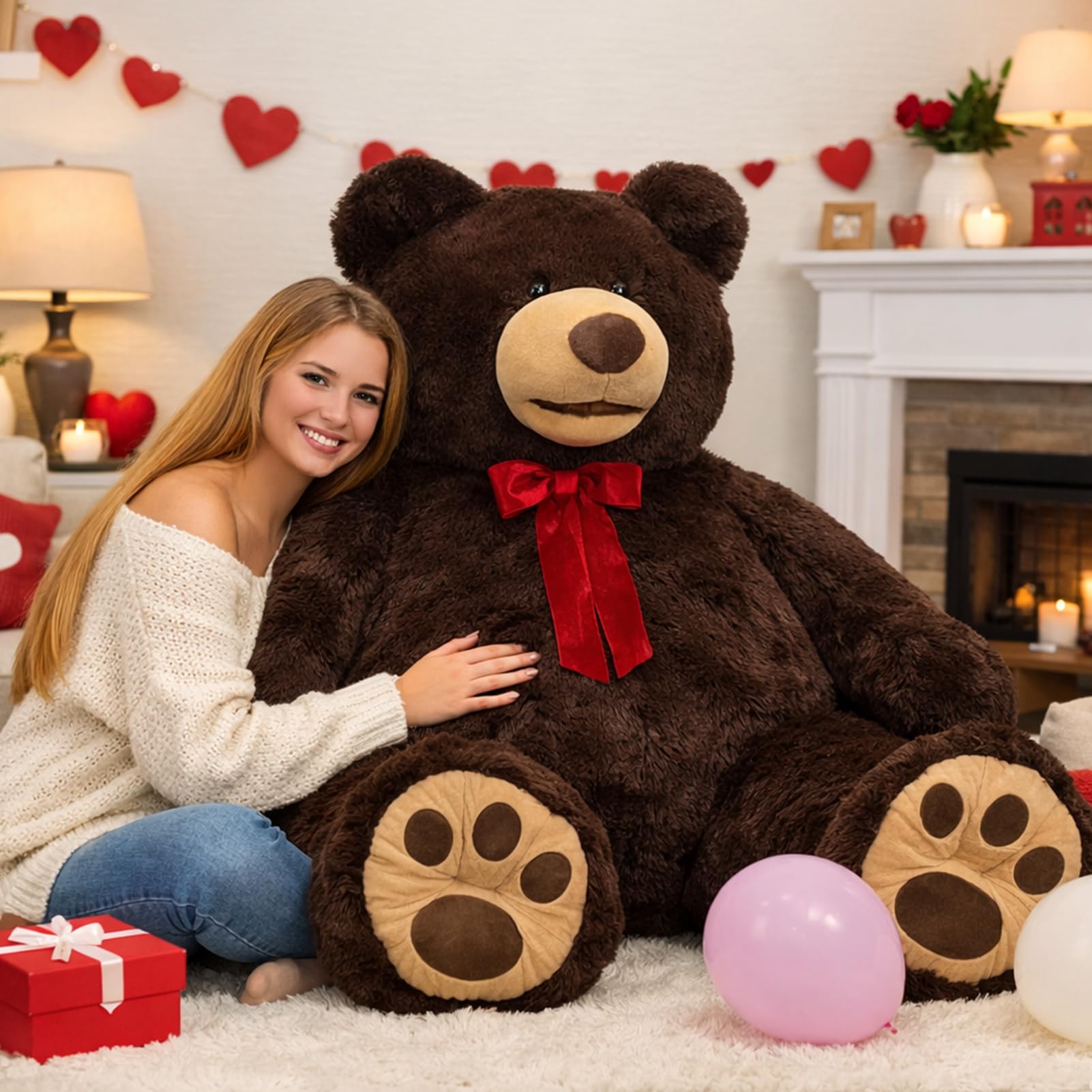 Rick Owens Wockhardt giant teddy 巨大ぬいぐるみ Amazon.com: Poutmac Big Teddy Bear 4Ft Giant White Soft Stuffed