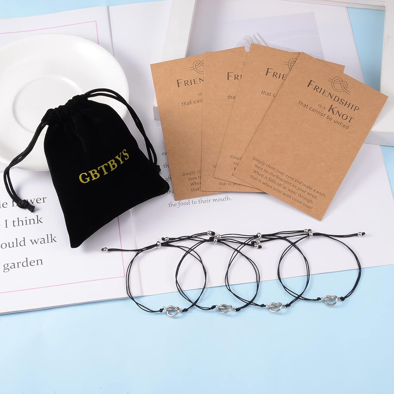 2/3/4/5 Friendship Knot Infinity Bracelets for Best Friends Bestie Women Sister BFF Bridesmaid Daughter Forever Distance Matching Jewelry Galentines Valentines Day Gifts Birthday Wedding Party Gift - Image 4