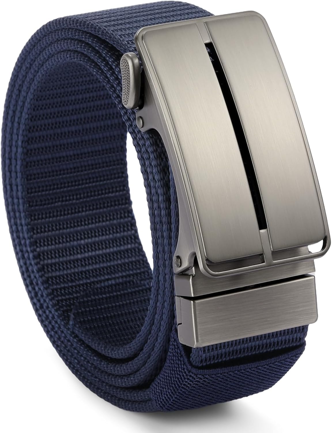 GOIACII Ratchet Tactical Gun Belt for Men Mens Golf Belt 1 3/8" Nylon Web Belt with Automatic Slide Buckle