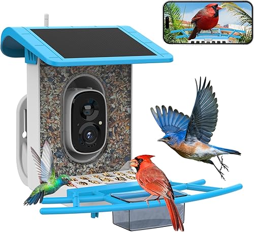 Feeder with Camera B300: Smart Birdhouse Camera AI - 70th Birthday Gifts For Mom