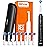 Bitvae R2 Rotating Electric Toothbrush for Adults with 8 Brush Heads, Travel Case, 5 Modes Rechargeable Power Toothbrush with Pressure Sensor, 3 Hours Fast Charge for 30 Days, Black
