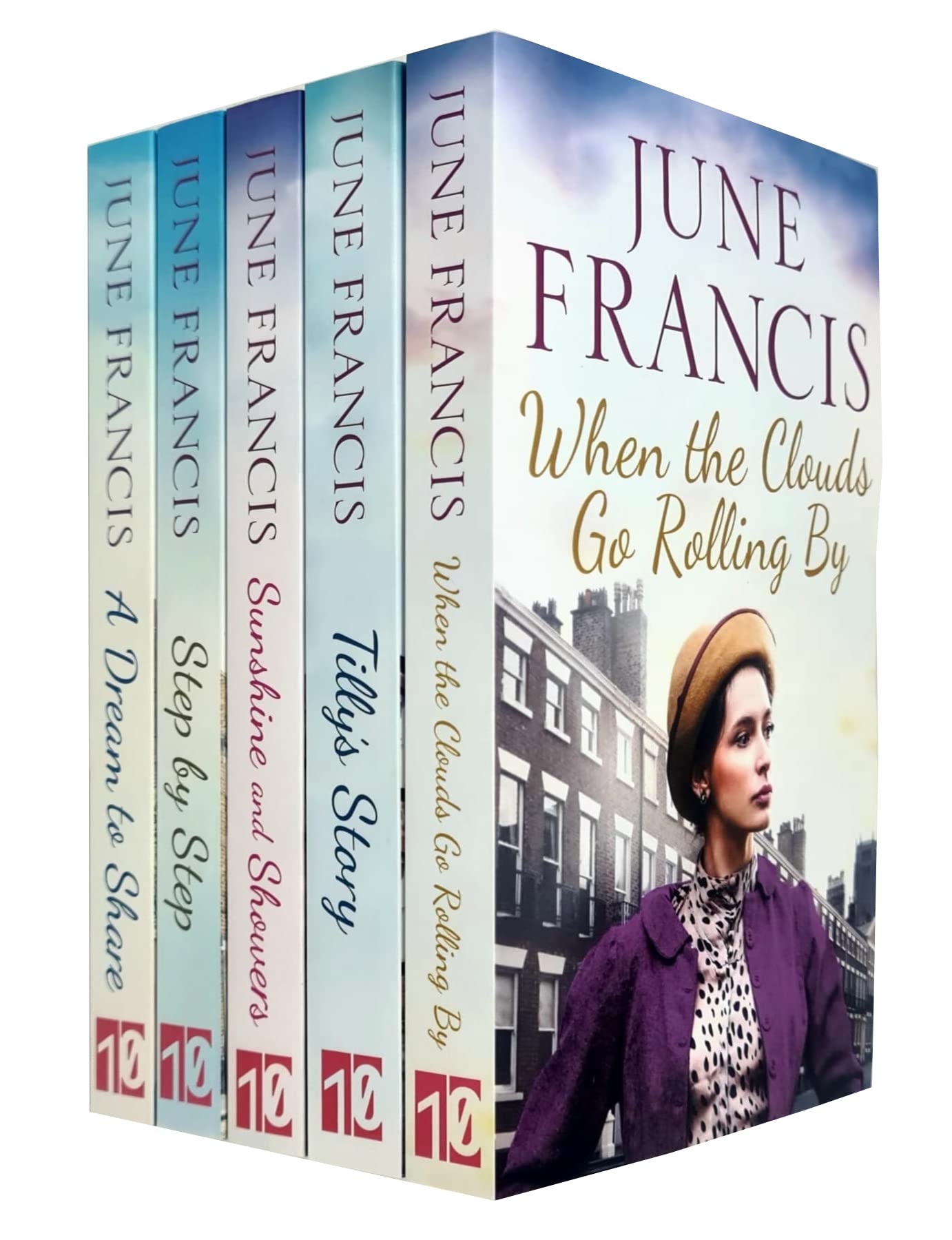 The Victoria Crescent Sagas 1-5 Books Collection Set By June Francis (Step by Step, A Dream to Share, When the Clouds Go Rolling By, Tilly's Story, Sunshine and Showers)