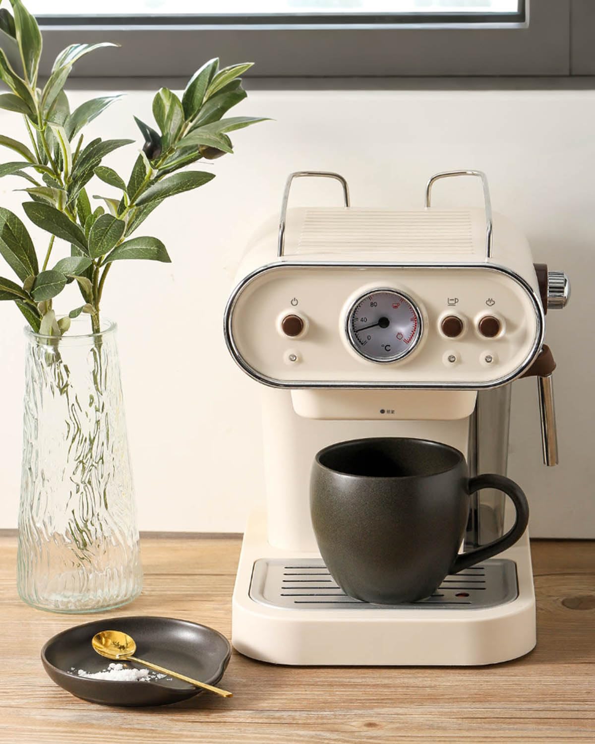Soporte para cucharas, soporte de cuchara de cerámica para estufa, soporte para espátula de cocina para encimera de cocina, soporte de utensilios de cerámica para regalo de Navidad,
