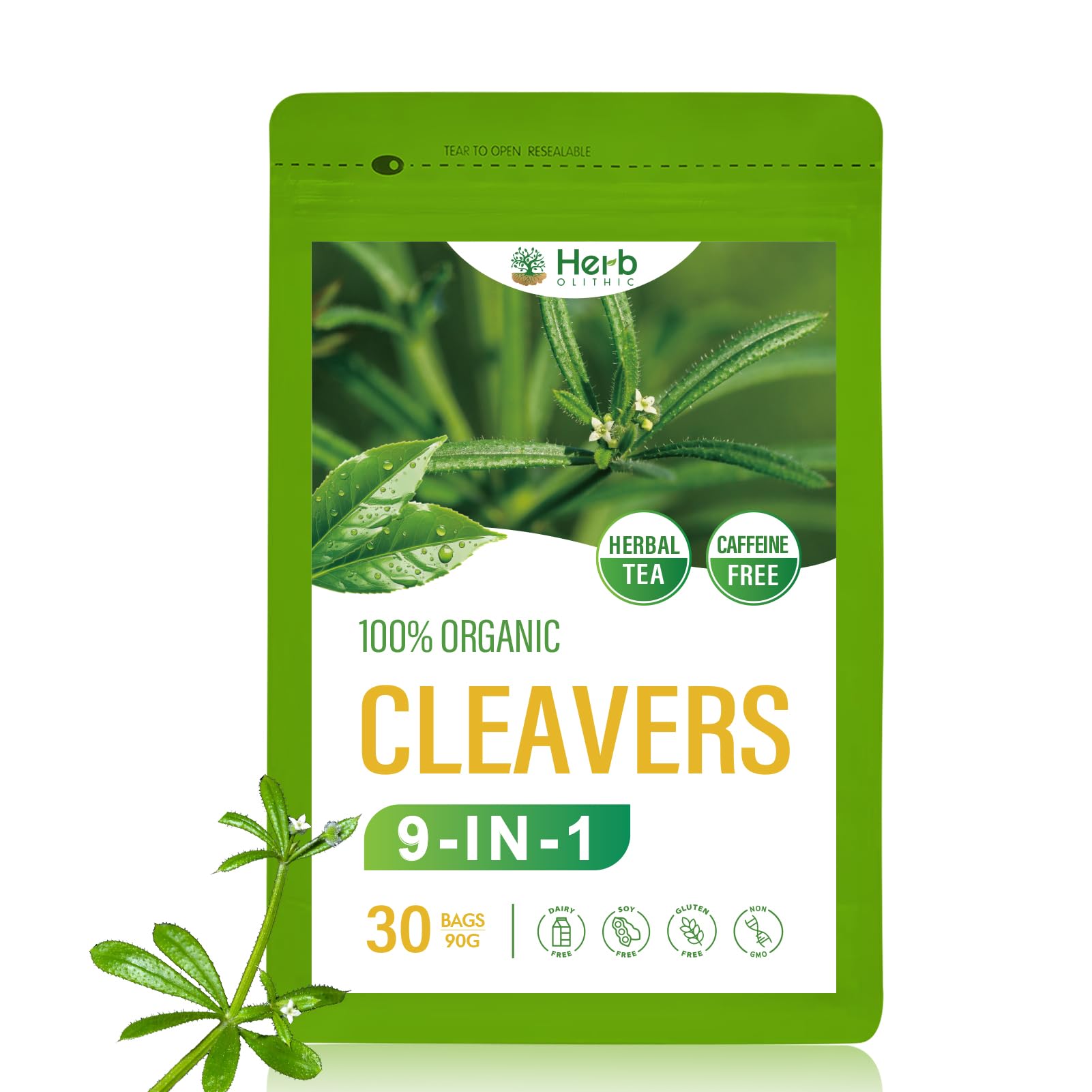 HerbOLITHIC Cleavers Lymphatic Drainage Tea